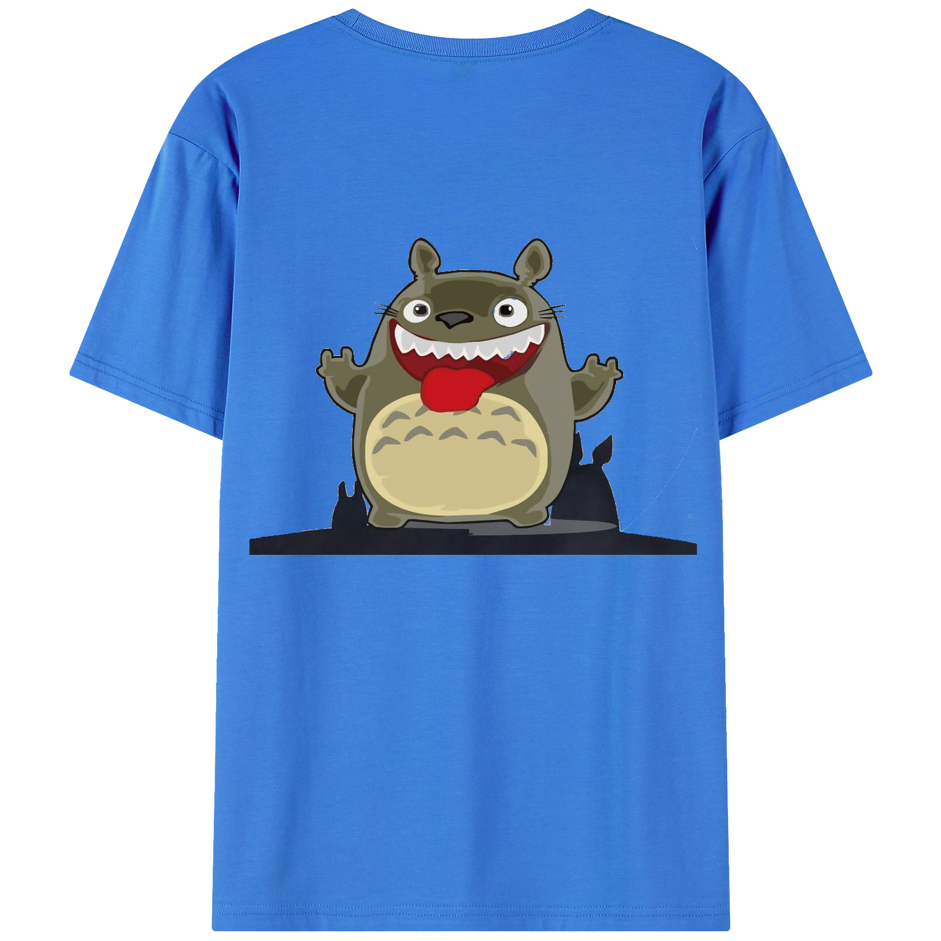（画像用） となりのトトロ 草壁メイ 草壁サツキ My Neighbor Totoro Satsuki Kusakabe Mei Kusakabe 綿100％ メンズ半袖Tシャツ（バックプリント） 通気性