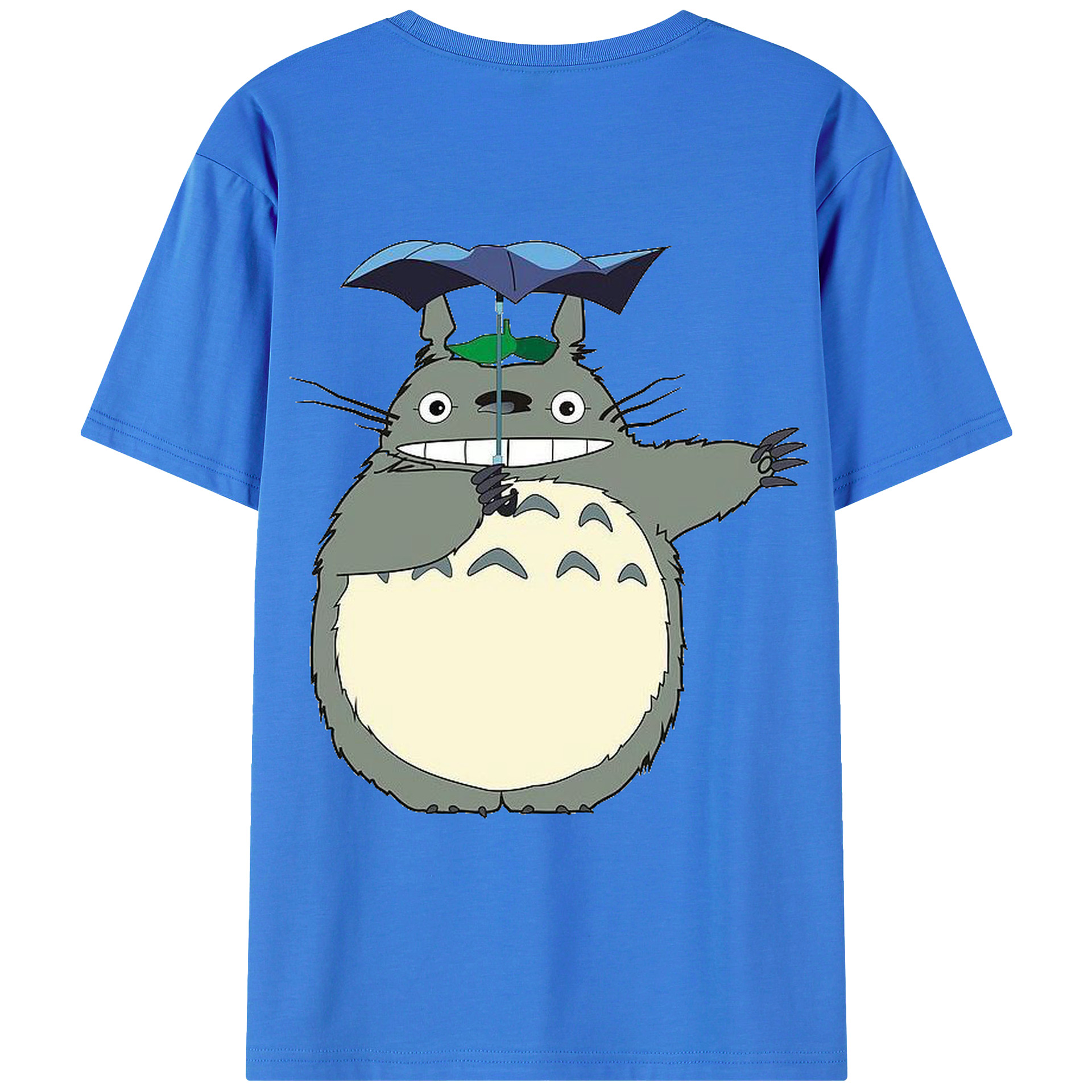 （画像用） となりのトトロ 草壁メイ 草壁サツキ My Neighbor Totoro Satsuki Kusakabe Mei Kusakabe 綿100％ メンズ半袖Tシャツ（バックプリント） 通気性