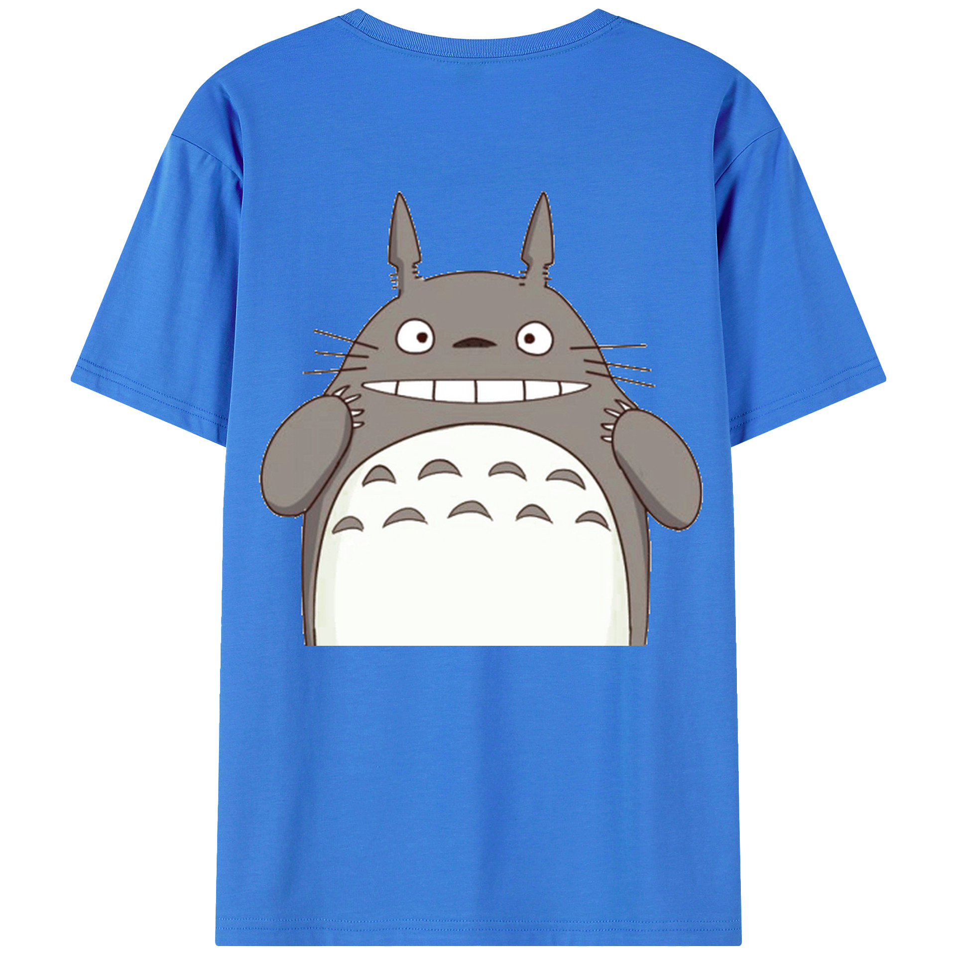 （画像用） となりのトトロ 草壁メイ 草壁サツキ My Neighbor Totoro Satsuki Kusakabe Mei Kusakabe 綿100％ メンズ半袖Tシャツ（バックプリント） 通気性