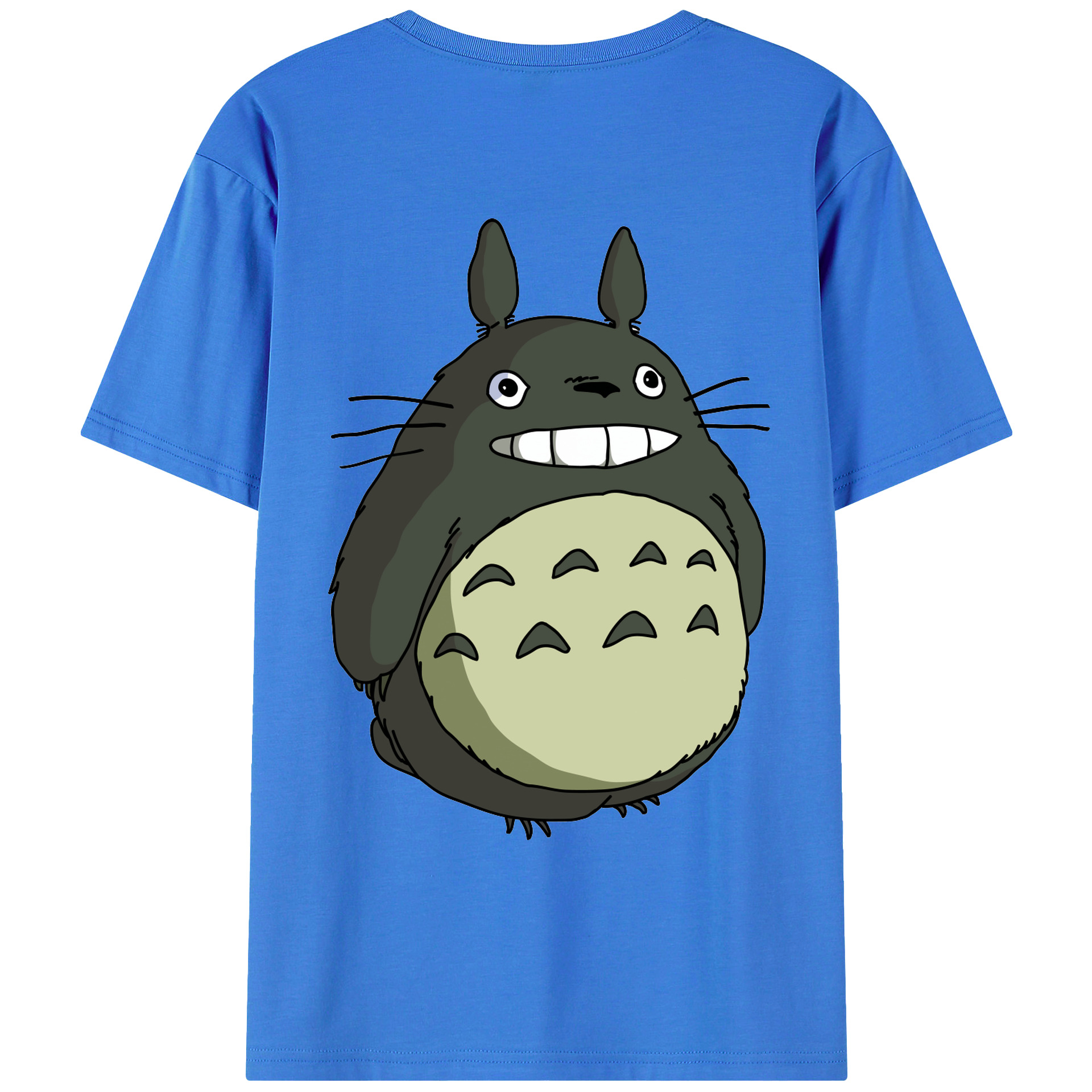 （画像用） となりのトトロ 草壁メイ 草壁サツキ My Neighbor Totoro Satsuki Kusakabe Mei Kusakabe 綿100％ メンズ半袖Tシャツ（バックプリント） 通気性