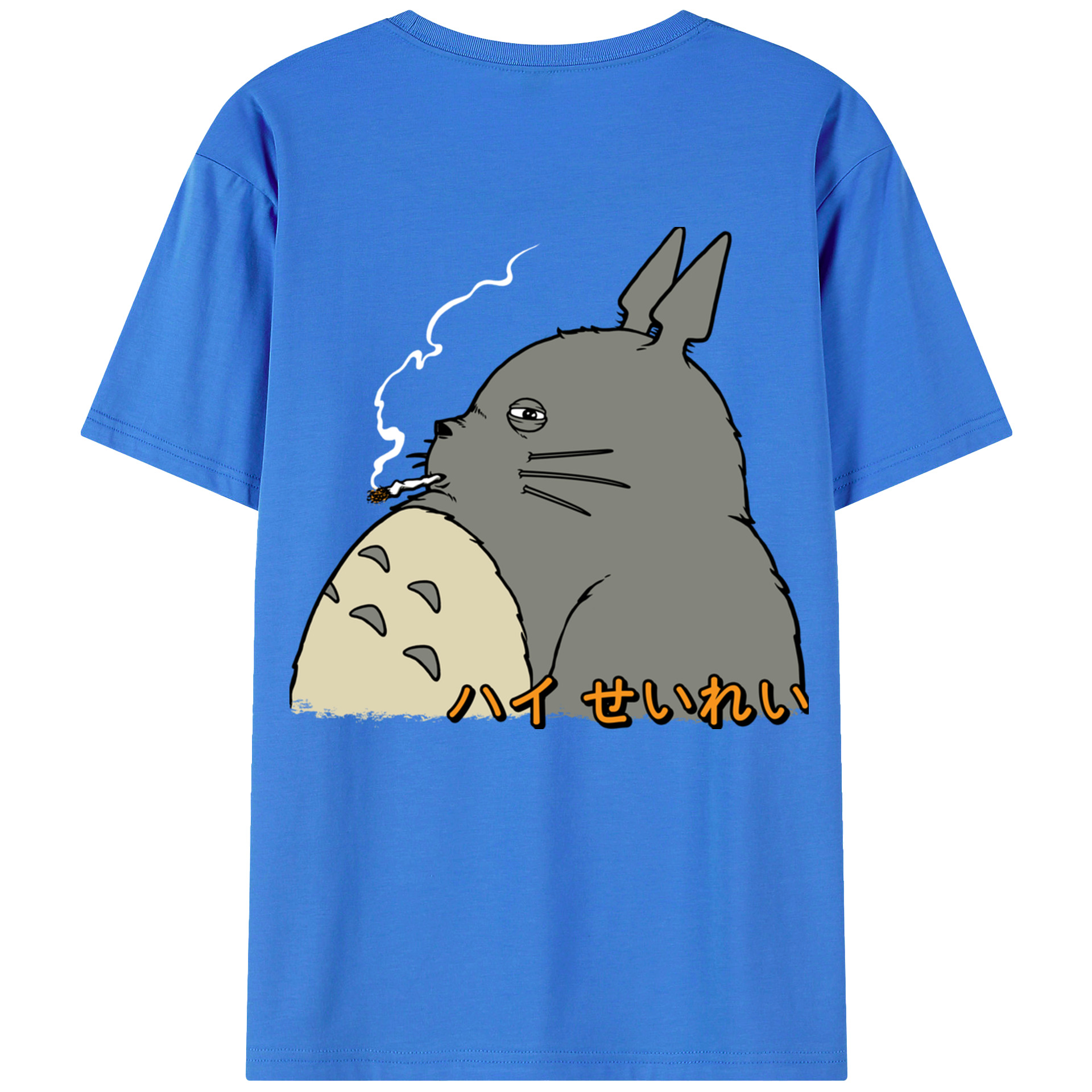 （画像用） となりのトトロ 草壁メイ 草壁サツキ My Neighbor Totoro Satsuki Kusakabe Mei Kusakabe 綿100％ メンズ半袖Tシャツ（バックプリント） 通気性