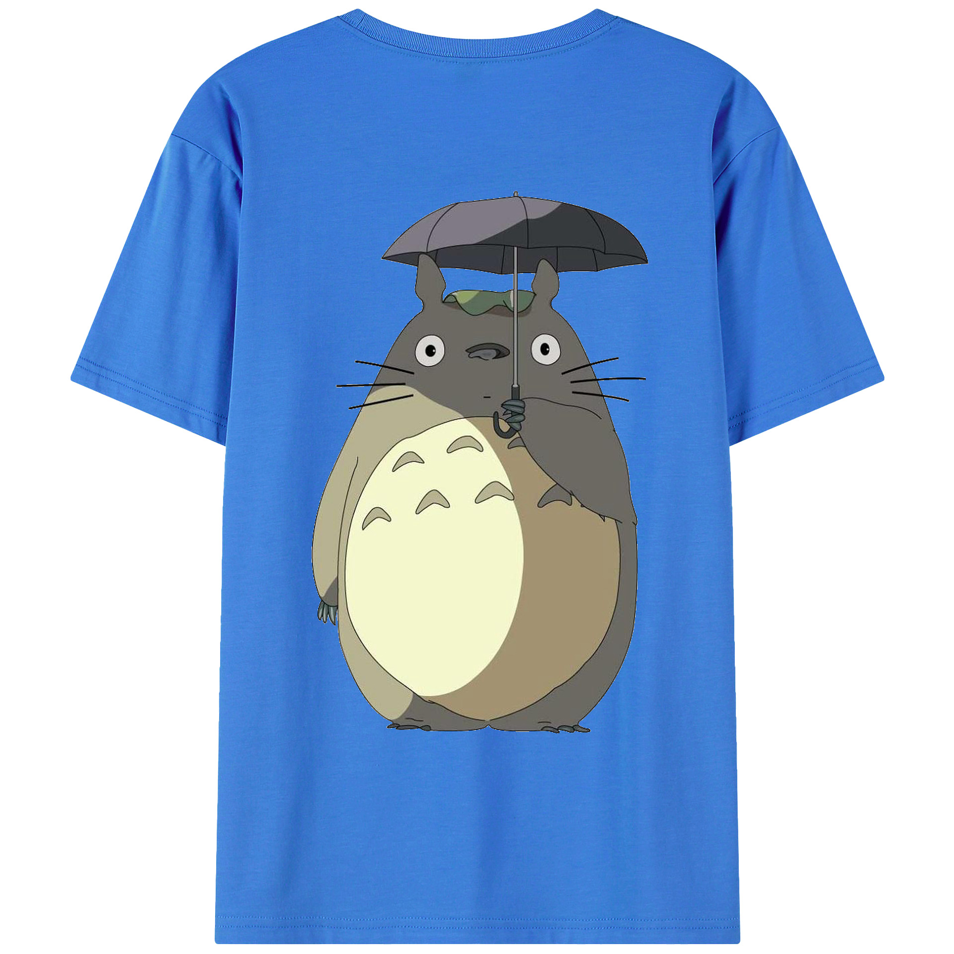（画像用） となりのトトロ 草壁メイ 草壁サツキ My Neighbor Totoro Satsuki Kusakabe Mei Kusakabe 綿100％ メンズ半袖Tシャツ（バックプリント） 通気性
