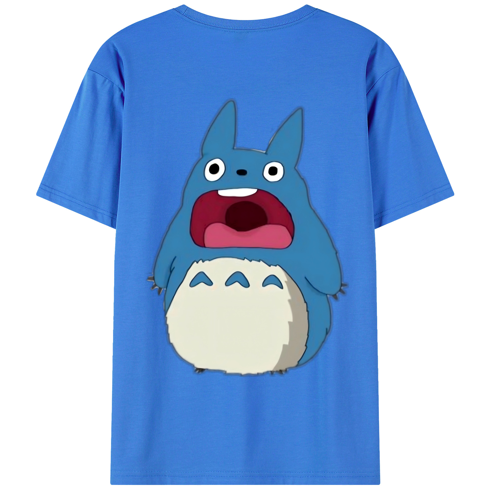 （画像用） となりのトトロ 草壁メイ 草壁サツキ My Neighbor Totoro Satsuki Kusakabe Mei Kusakabe 綿100％ メンズ半袖Tシャツ（バックプリント） 通気性