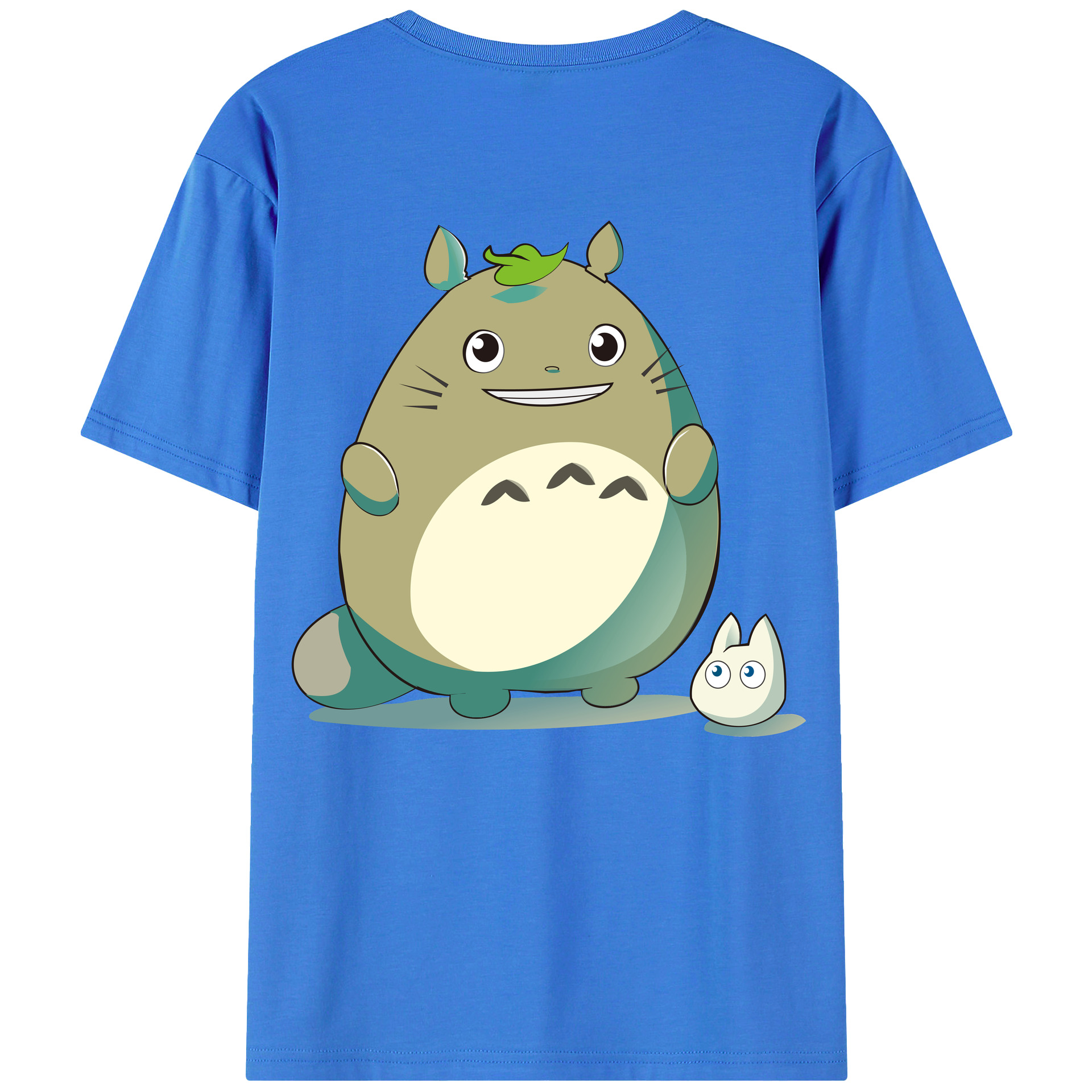 （画像用） となりのトトロ 草壁メイ 草壁サツキ My Neighbor Totoro Satsuki Kusakabe Mei Kusakabe 綿100％ メンズ半袖Tシャツ（バックプリント） 通気性