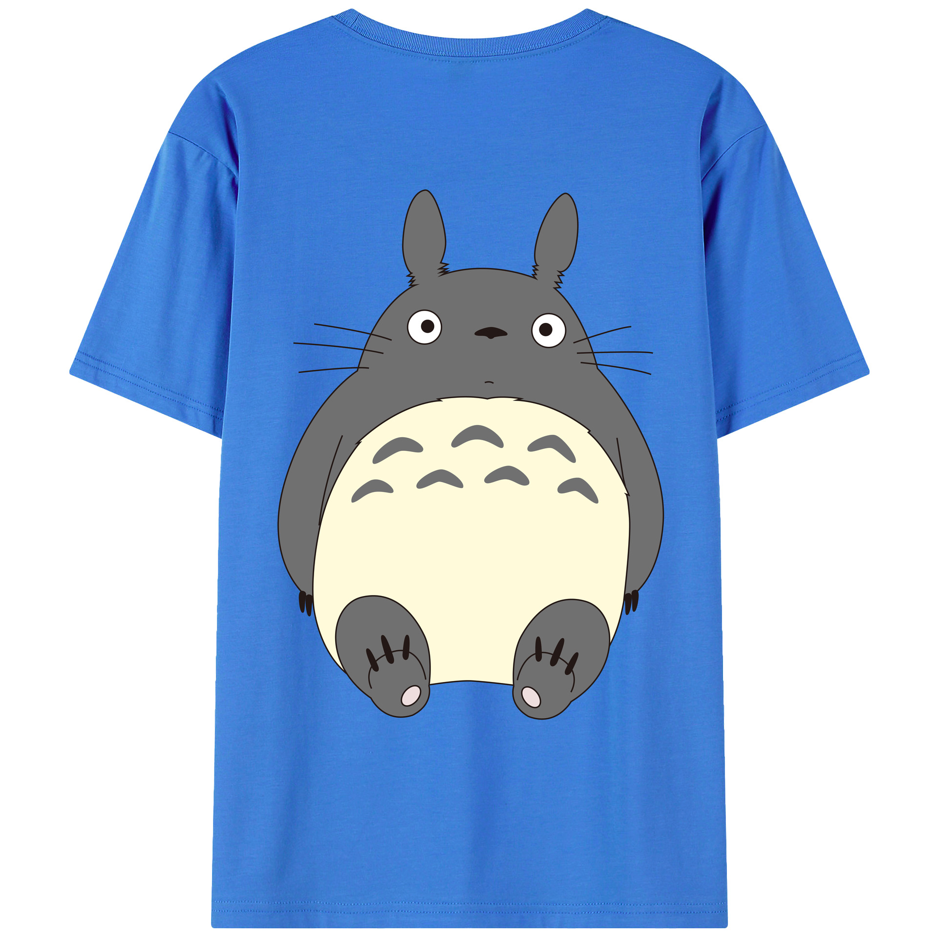 （画像用） となりのトトロ 草壁メイ 草壁サツキ My Neighbor Totoro Satsuki Kusakabe Mei Kusakabe 綿100％ メンズ半袖Tシャツ（バックプリント） 通気性