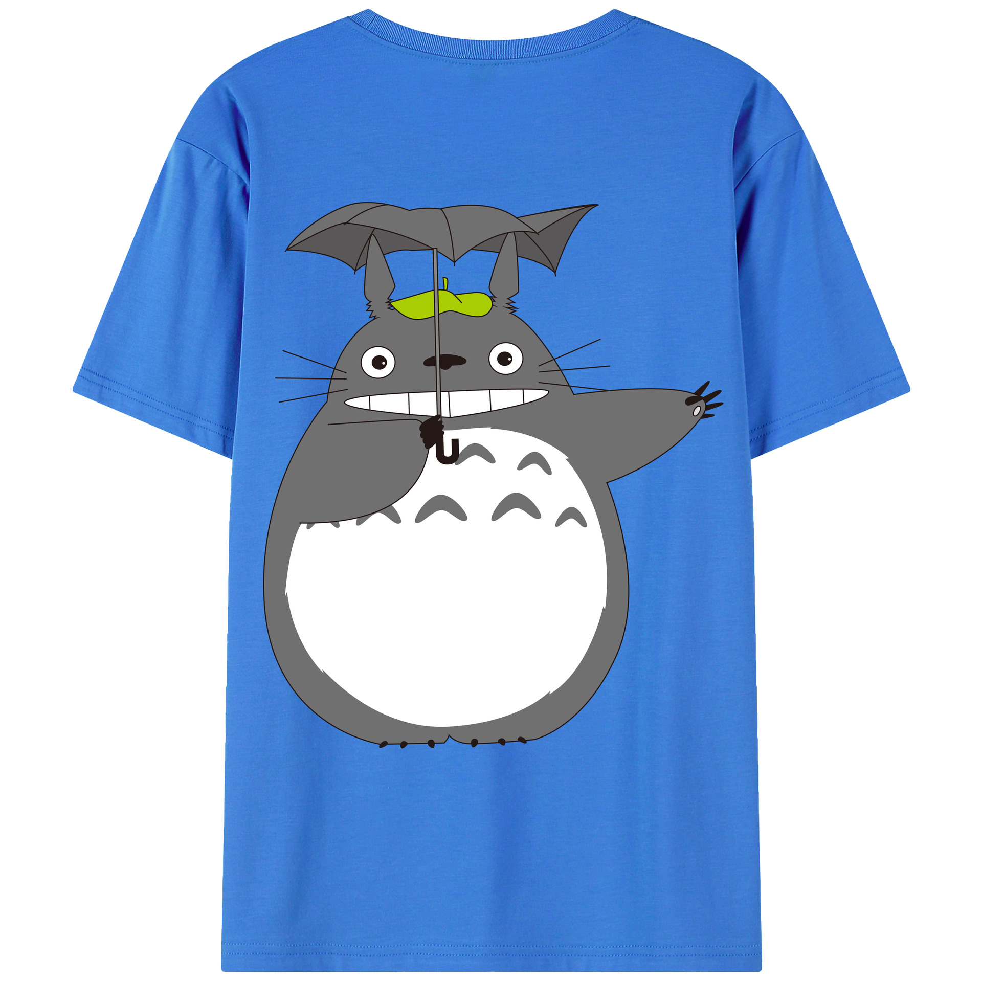 （画像用） となりのトトロ 草壁メイ 草壁サツキ My Neighbor Totoro Satsuki Kusakabe Mei Kusakabe 綿100％ メンズ半袖Tシャツ（バックプリント） 通気性