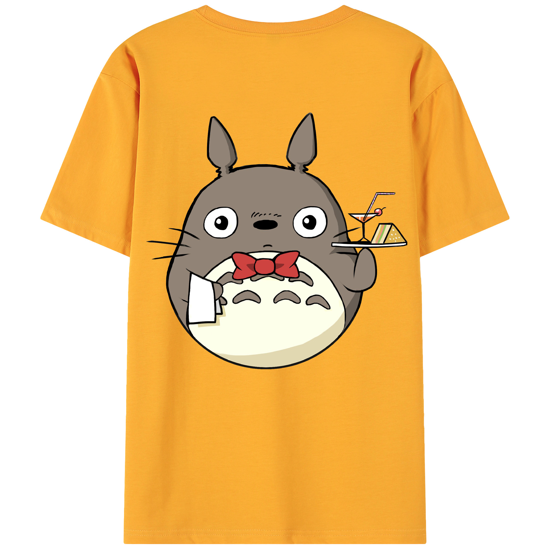 （画像用） となりのトトロ 草壁メイ 草壁サツキ My Neighbor Totoro Satsuki Kusakabe Mei Kusakabe 綿100％ メンズ半袖Tシャツ（バックプリント） 通気性
