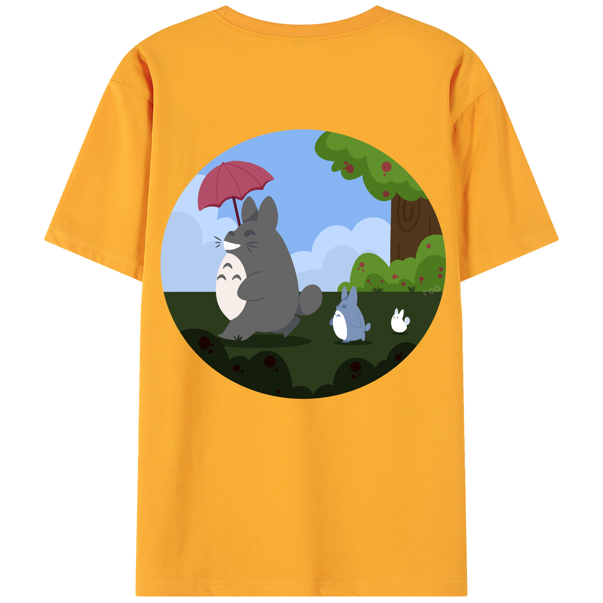 （画像用） となりのトトロ 草壁メイ 草壁サツキ My Neighbor Totoro Satsuki Kusakabe Mei Kusakabe 綿100％ メンズ半袖Tシャツ（バックプリント） 通気性