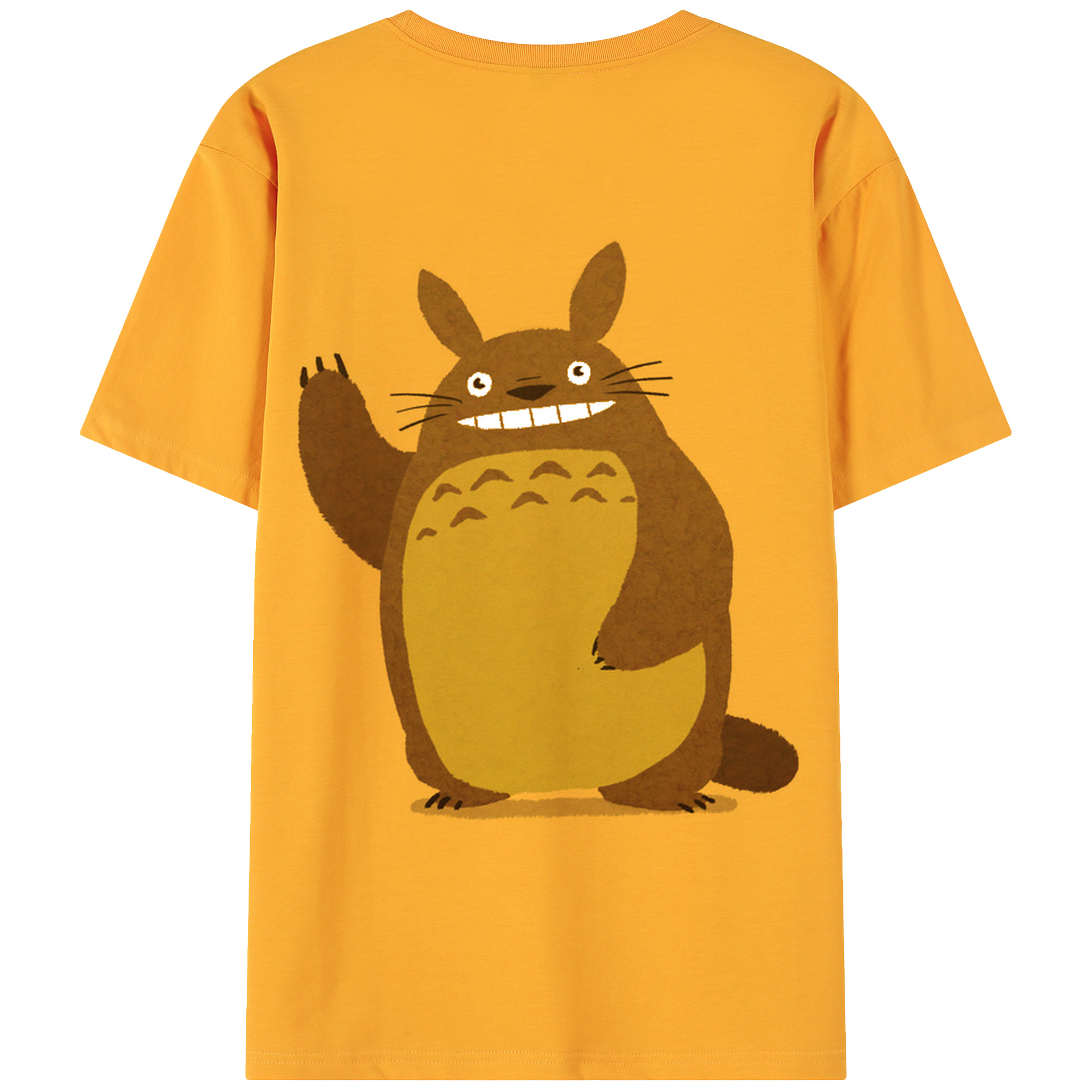 （画像用） となりのトトロ 草壁メイ 草壁サツキ My Neighbor Totoro Satsuki Kusakabe Mei Kusakabe 綿100％ メンズ半袖Tシャツ（バックプリント） 通気性