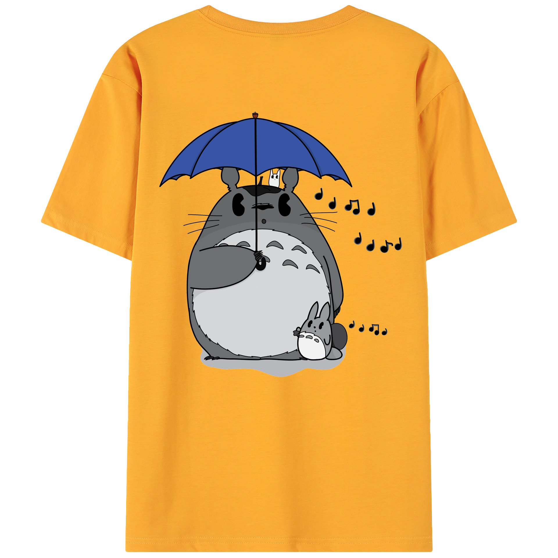 （画像用） となりのトトロ 草壁メイ 草壁サツキ My Neighbor Totoro Satsuki Kusakabe Mei Kusakabe 綿100％ メンズ半袖Tシャツ（バックプリント） 通気性