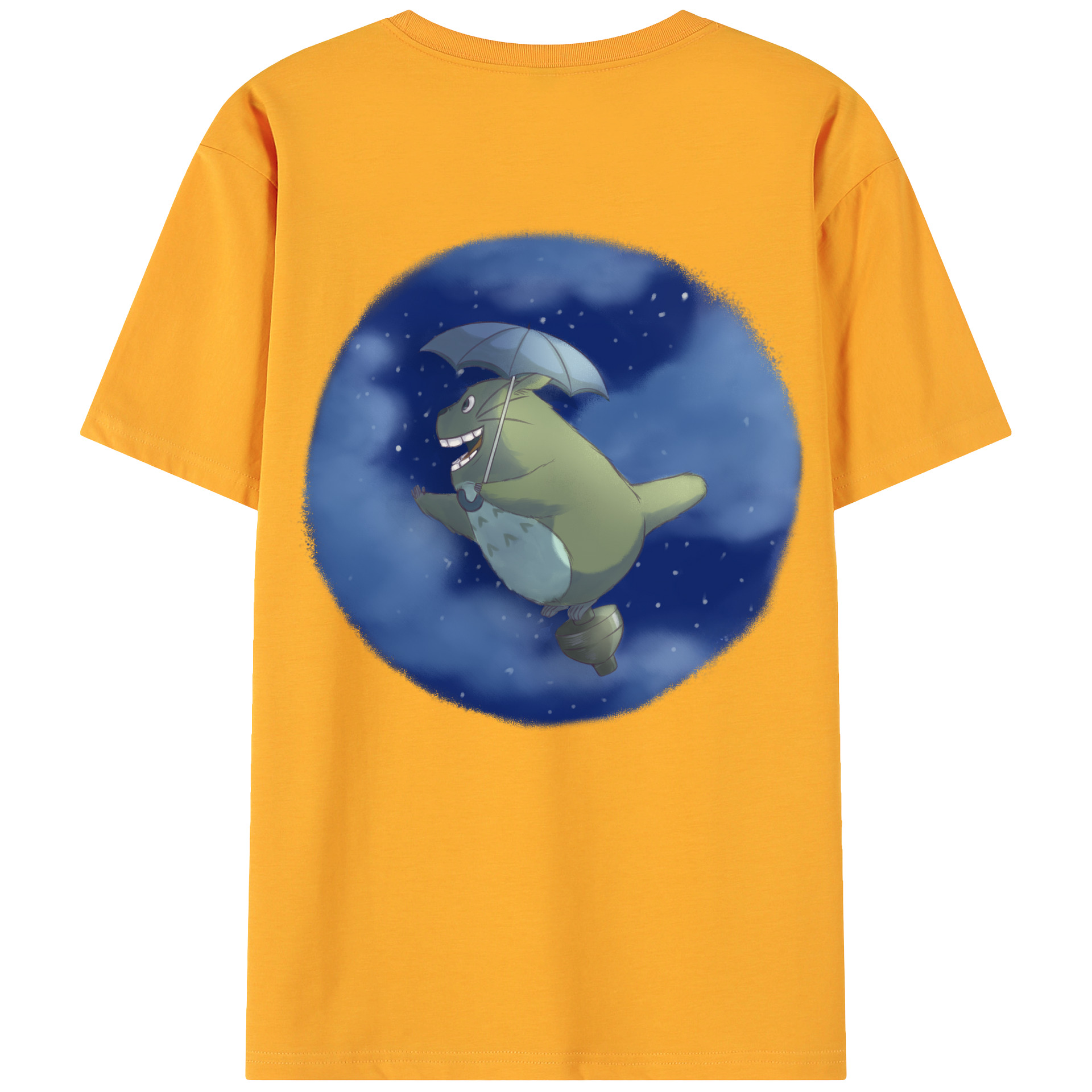 （画像用） となりのトトロ 草壁メイ 草壁サツキ My Neighbor Totoro Satsuki Kusakabe Mei Kusakabe 綿100％ メンズ半袖Tシャツ（バックプリント） 通気性