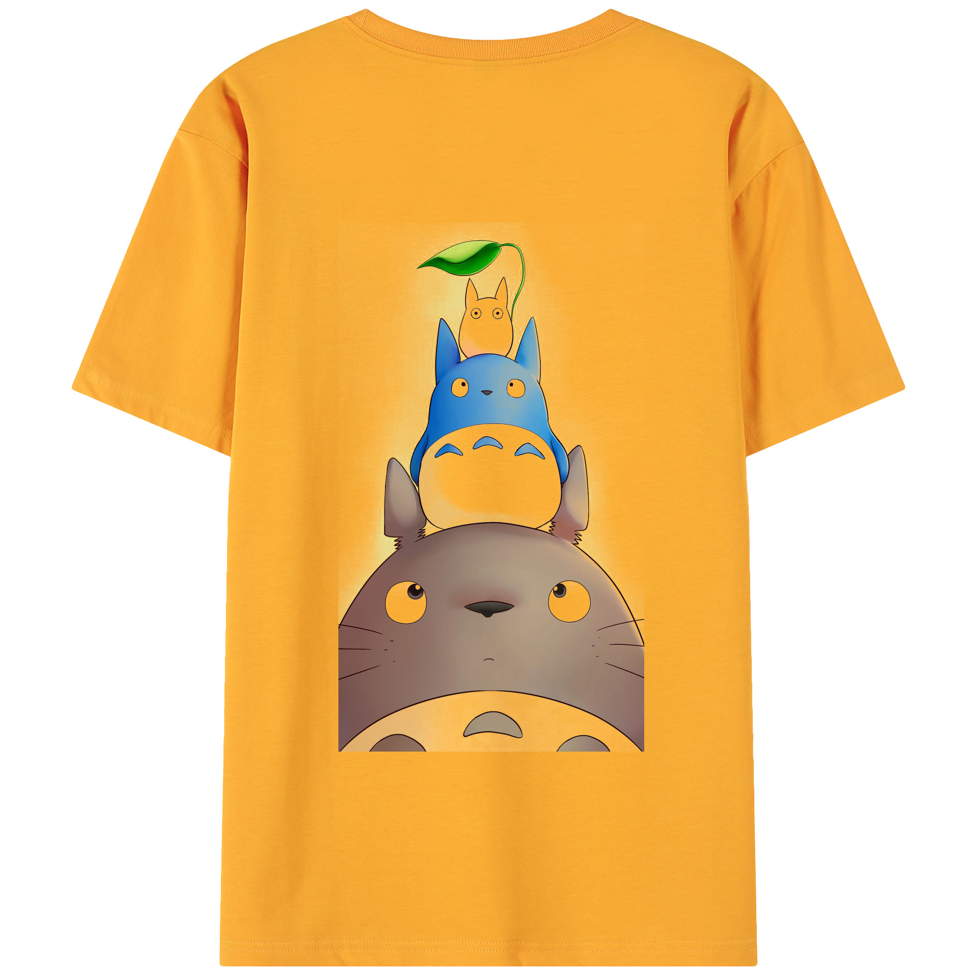 （画像用） となりのトトロ 草壁メイ 草壁サツキ My Neighbor Totoro Satsuki Kusakabe Mei Kusakabe 綿100％ メンズ半袖Tシャツ（バックプリント） 通気性