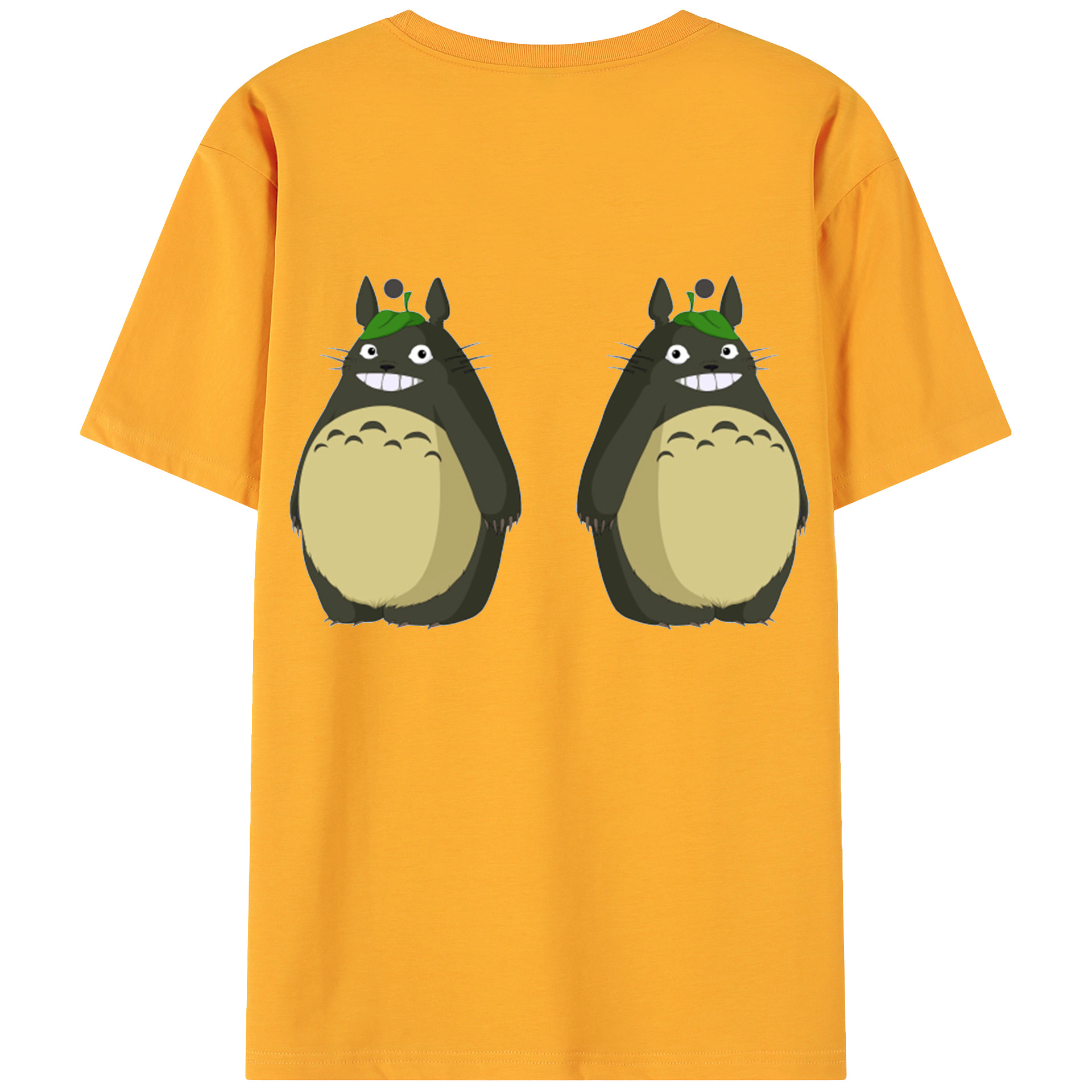 （画像用） となりのトトロ 草壁メイ 草壁サツキ My Neighbor Totoro Satsuki Kusakabe Mei Kusakabe 綿100％ メンズ半袖Tシャツ（バックプリント） 通気性