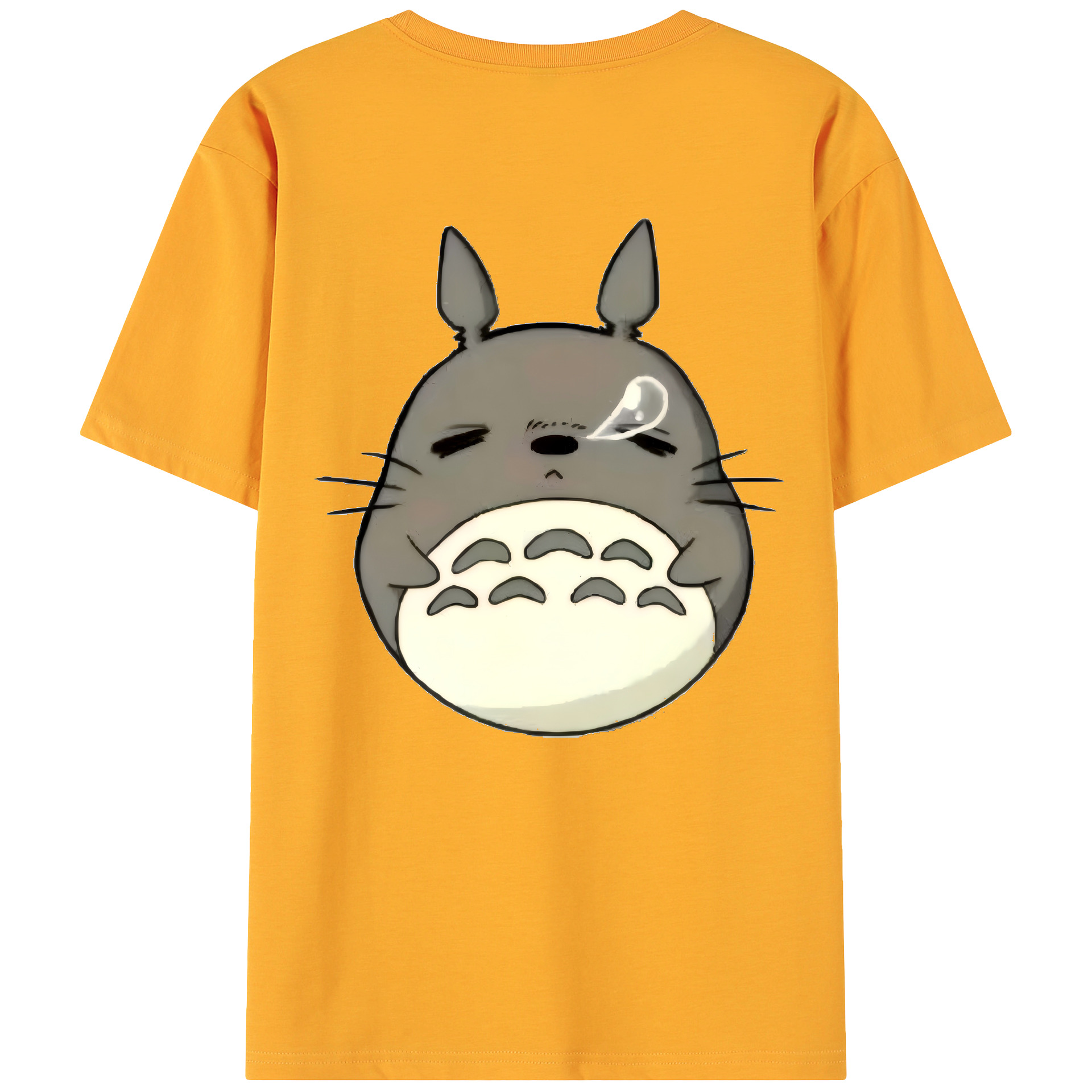 （画像用） となりのトトロ 草壁メイ 草壁サツキ My Neighbor Totoro Satsuki Kusakabe Mei Kusakabe 綿100％ メンズ半袖Tシャツ（バックプリント） 通気性