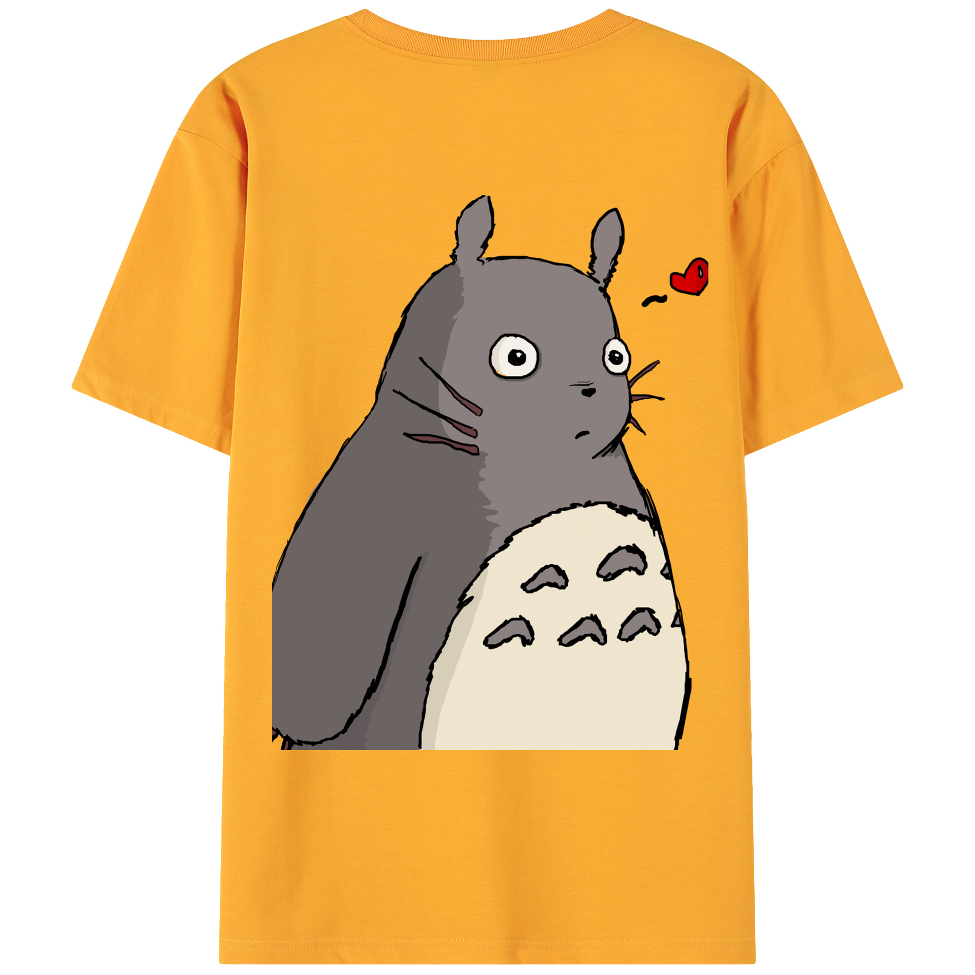 （画像用） となりのトトロ 草壁メイ 草壁サツキ My Neighbor Totoro Satsuki Kusakabe Mei Kusakabe 綿100％ メンズ半袖Tシャツ（バックプリント） 通気性