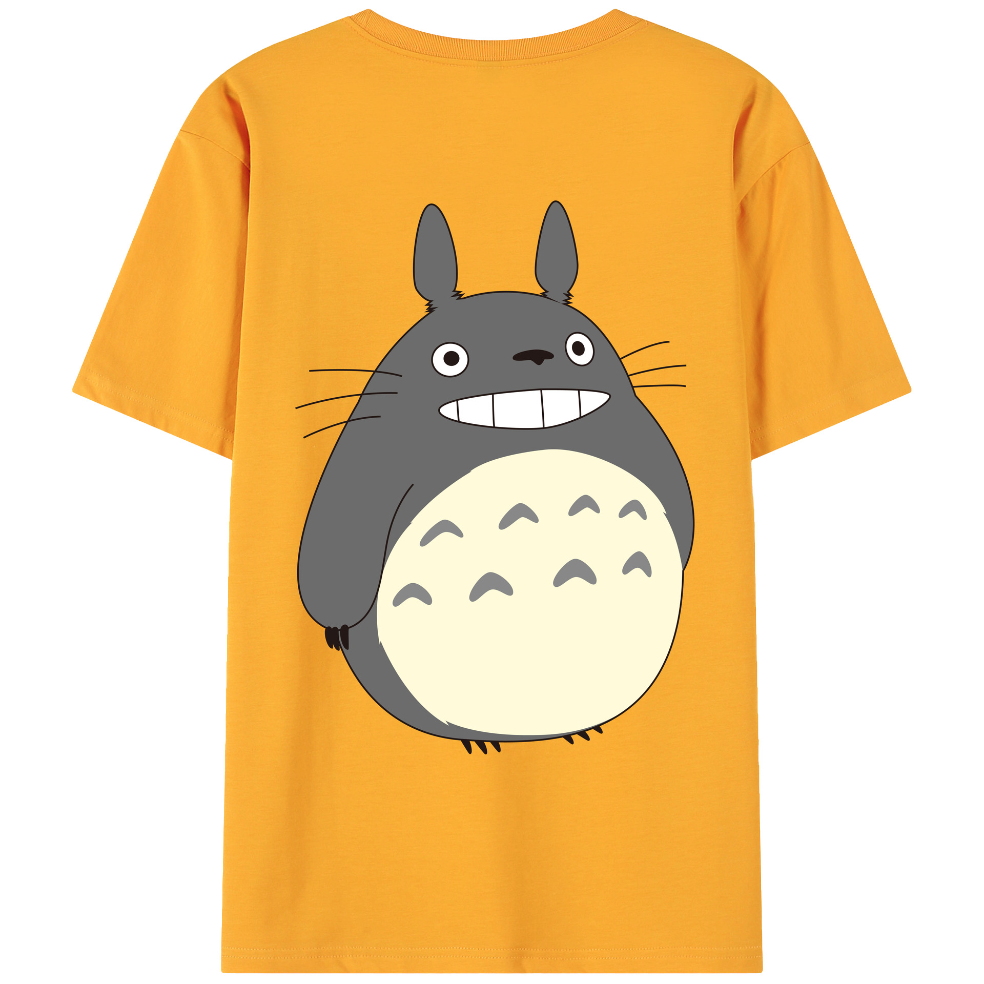 （画像用） となりのトトロ 草壁メイ 草壁サツキ My Neighbor Totoro Satsuki Kusakabe Mei Kusakabe 綿100％ メンズ半袖Tシャツ（バックプリント） 通気性