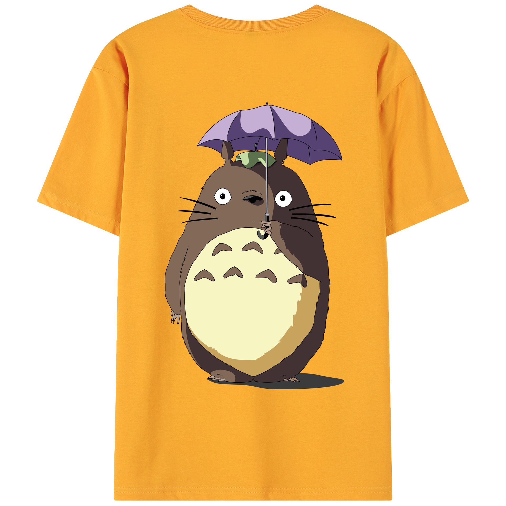 （画像用） となりのトトロ 草壁メイ 草壁サツキ My Neighbor Totoro Satsuki Kusakabe Mei Kusakabe 綿100％ メンズ半袖Tシャツ（バックプリント） 通気性