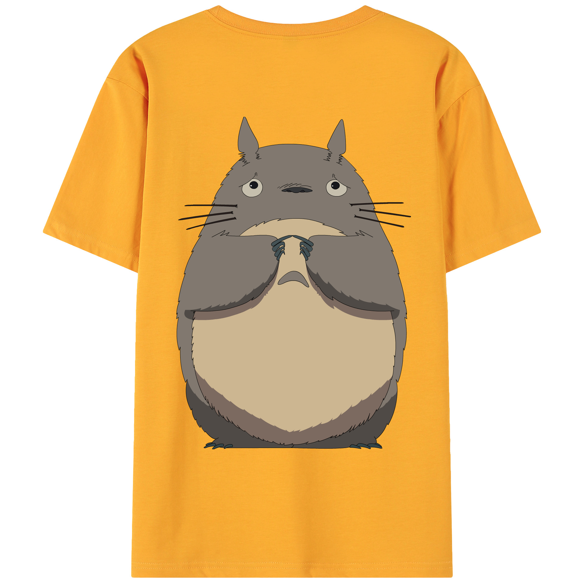 （画像用） となりのトトロ 草壁メイ 草壁サツキ My Neighbor Totoro Satsuki Kusakabe Mei Kusakabe 綿100％ メンズ半袖Tシャツ（バックプリント） 通気性