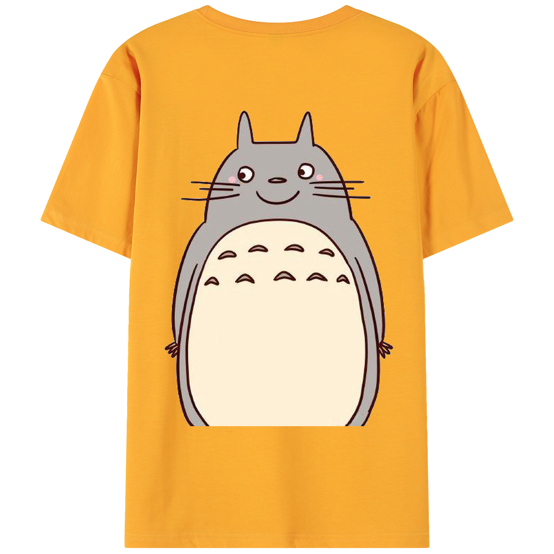 （画像用） となりのトトロ 草壁メイ 草壁サツキ My Neighbor Totoro Satsuki Kusakabe Mei Kusakabe 綿100％ メンズ半袖Tシャツ（バックプリント） 通気性