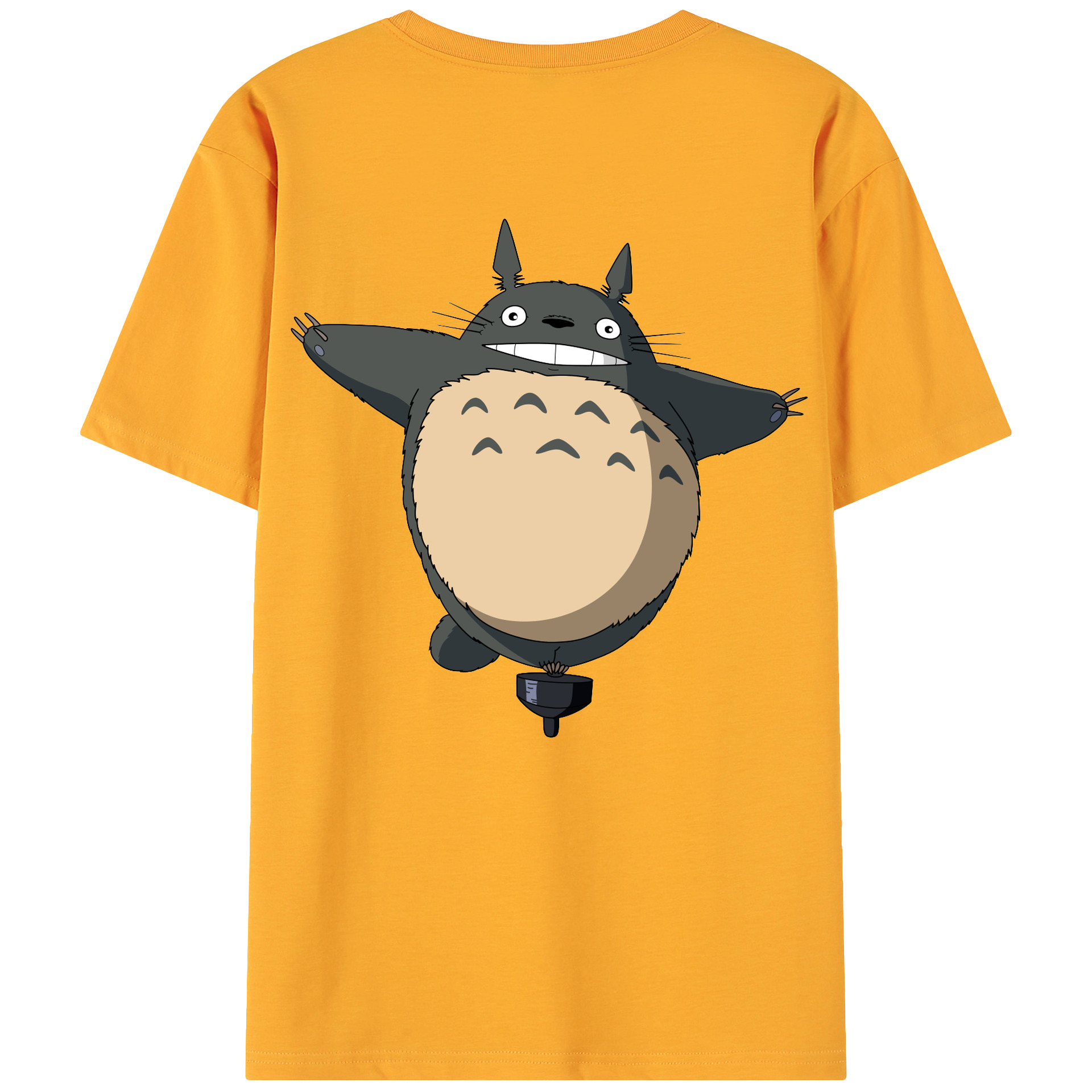 （画像用） となりのトトロ 草壁メイ 草壁サツキ My Neighbor Totoro Satsuki Kusakabe Mei Kusakabe 綿100％ メンズ半袖Tシャツ（バックプリント） 通気性