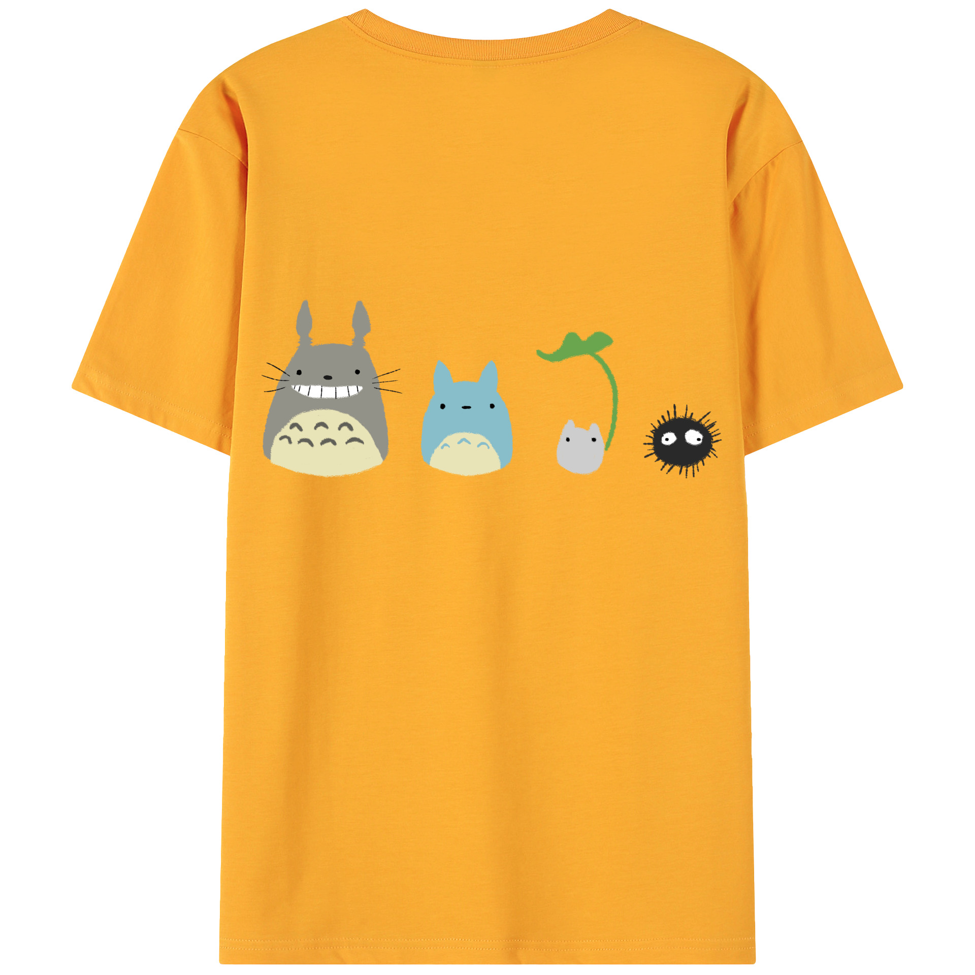 （画像用） となりのトトロ 草壁メイ 草壁サツキ My Neighbor Totoro Satsuki Kusakabe Mei Kusakabe 綿100％ メンズ半袖Tシャツ（バックプリント） 通気性