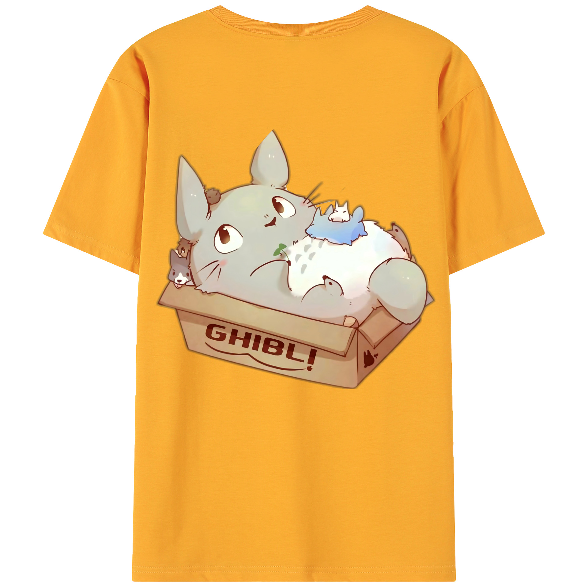 （画像用） となりのトトロ 草壁メイ 草壁サツキ My Neighbor Totoro Satsuki Kusakabe Mei Kusakabe 綿100％ メンズ半袖Tシャツ（バックプリント） 通気性