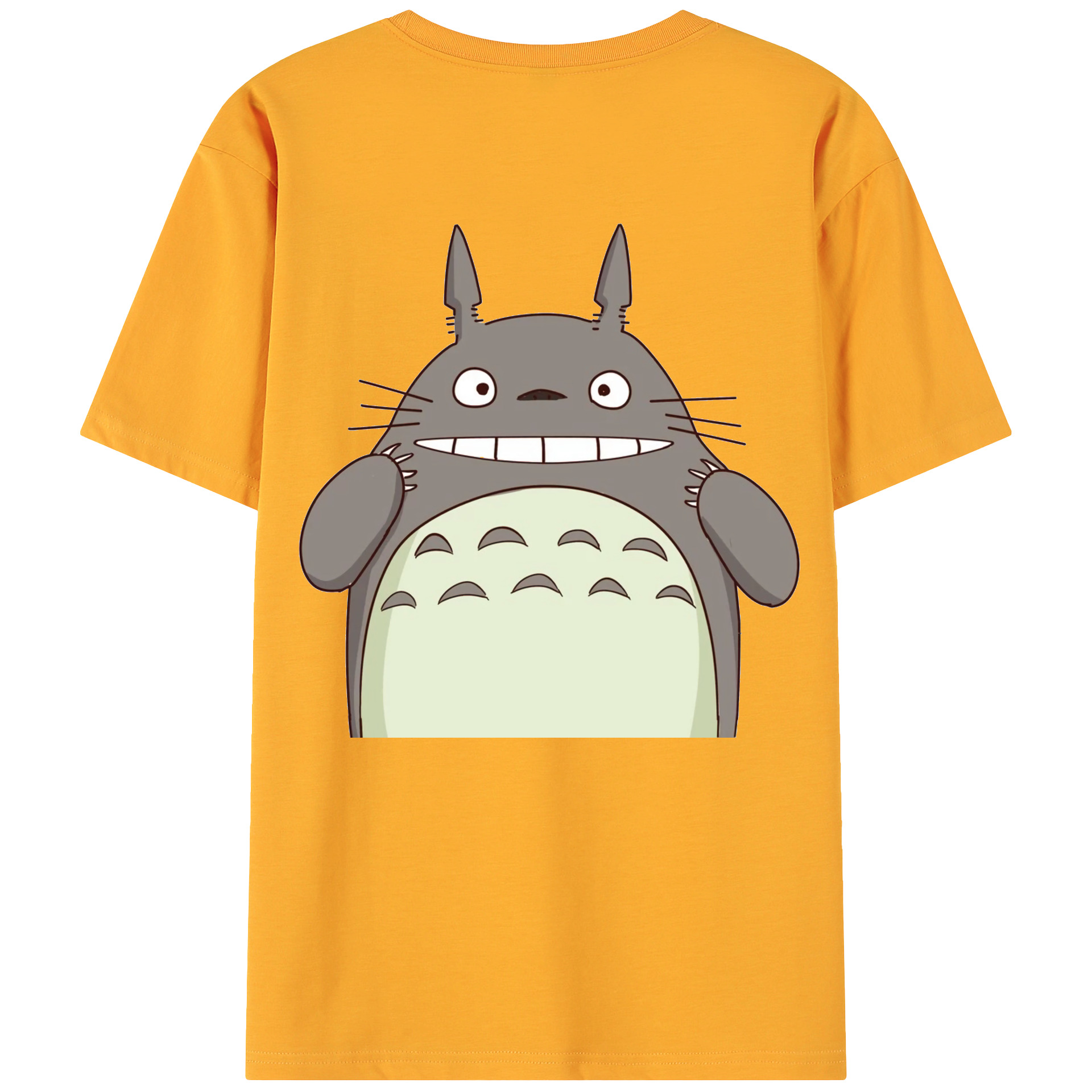 （画像用） となりのトトロ 草壁メイ 草壁サツキ My Neighbor Totoro Satsuki Kusakabe Mei Kusakabe 綿100％ メンズ半袖Tシャツ（バックプリント） 通気性