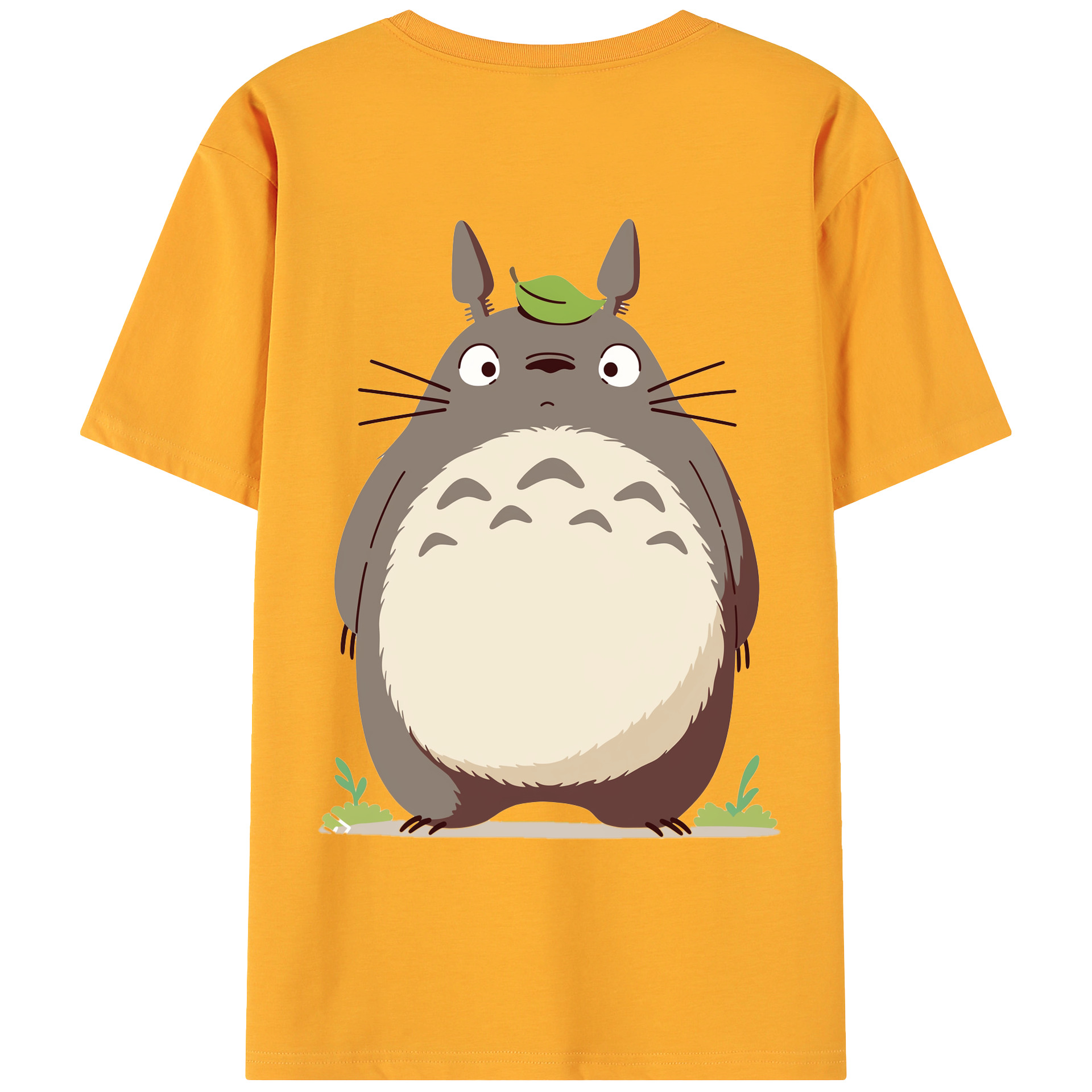 （画像用） となりのトトロ 草壁メイ 草壁サツキ My Neighbor Totoro Satsuki Kusakabe Mei Kusakabe 綿100％ メンズ半袖Tシャツ（バックプリント） 通気性