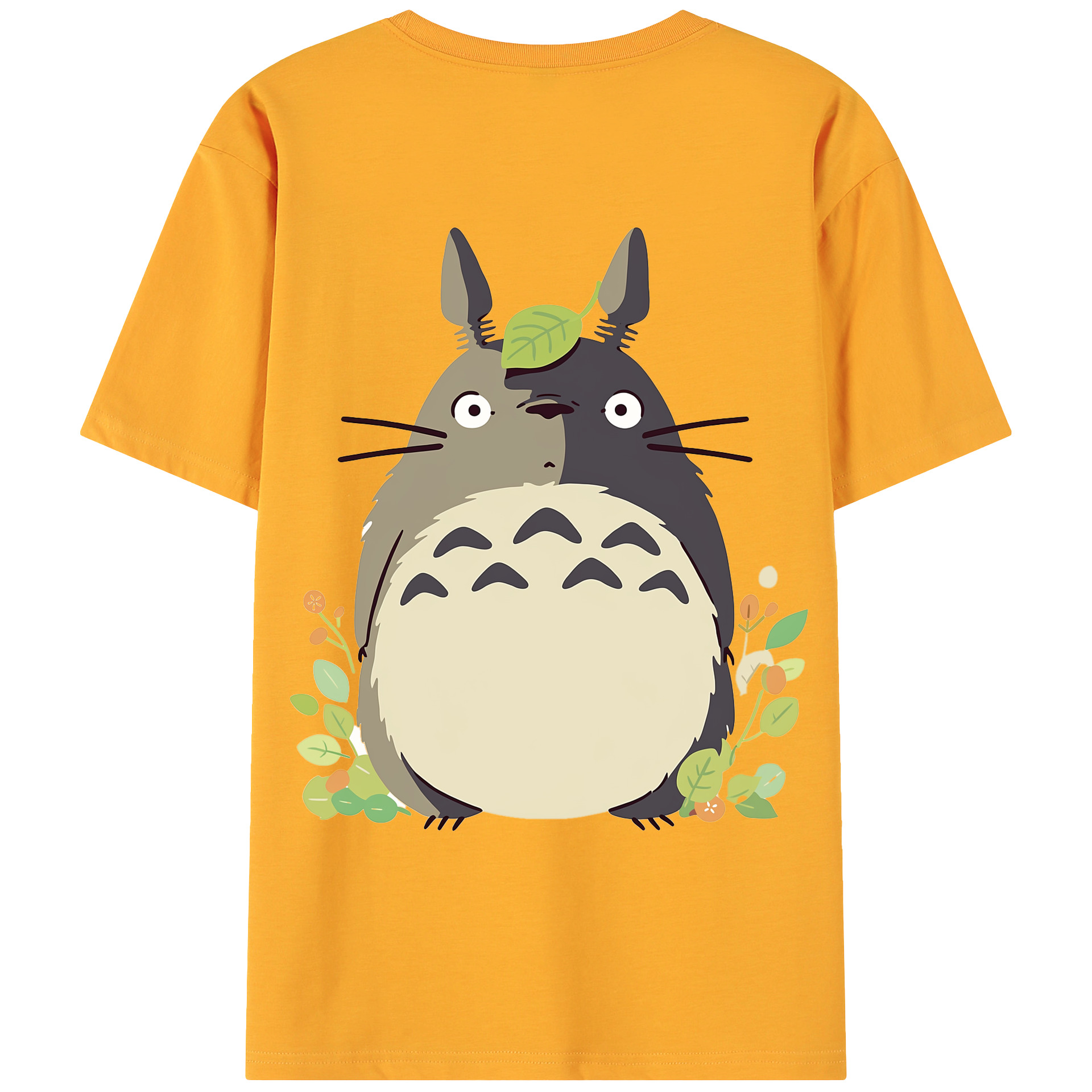 （画像用） となりのトトロ 草壁メイ 草壁サツキ My Neighbor Totoro Satsuki Kusakabe Mei Kusakabe 綿100％ メンズ半袖Tシャツ（バックプリント） 通気性
