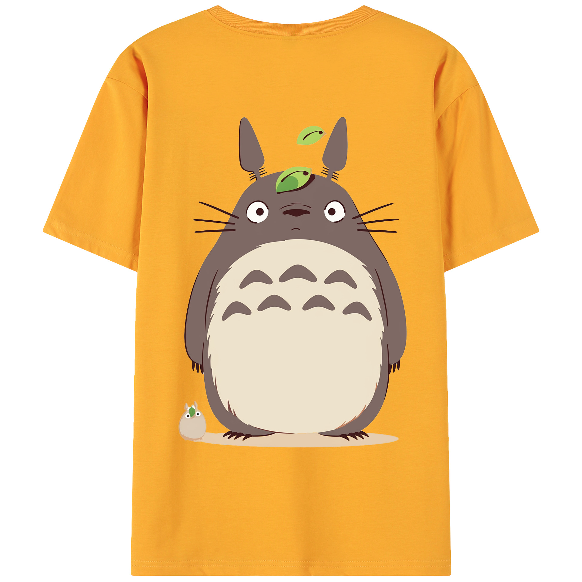 （画像用） となりのトトロ 草壁メイ 草壁サツキ My Neighbor Totoro Satsuki Kusakabe Mei Kusakabe 綿100％ メンズ半袖Tシャツ（バックプリント） 通気性