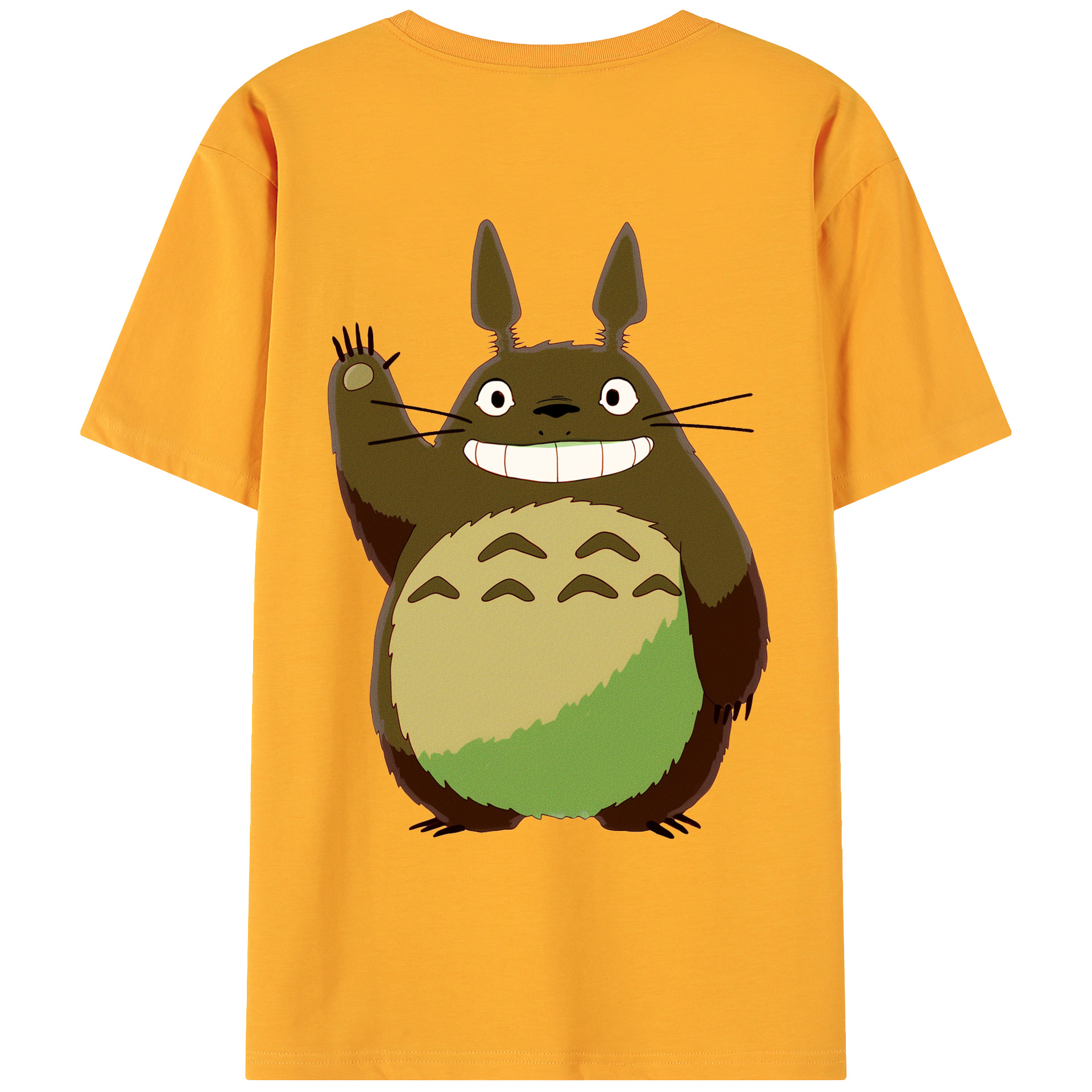 （画像用） となりのトトロ 草壁メイ 草壁サツキ My Neighbor Totoro Satsuki Kusakabe Mei Kusakabe 綿100％ メンズ半袖Tシャツ（バックプリント） 通気性
