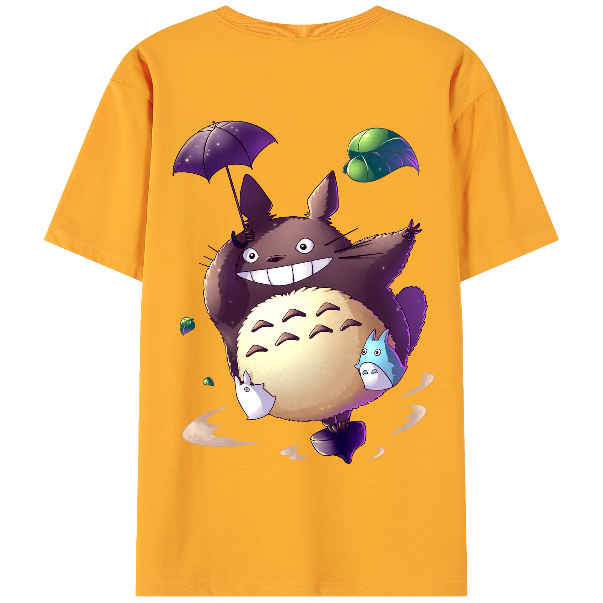 （画像用） となりのトトロ 草壁メイ 草壁サツキ My Neighbor Totoro Satsuki Kusakabe Mei Kusakabe 綿100％ メンズ半袖Tシャツ（バックプリント） 通気性