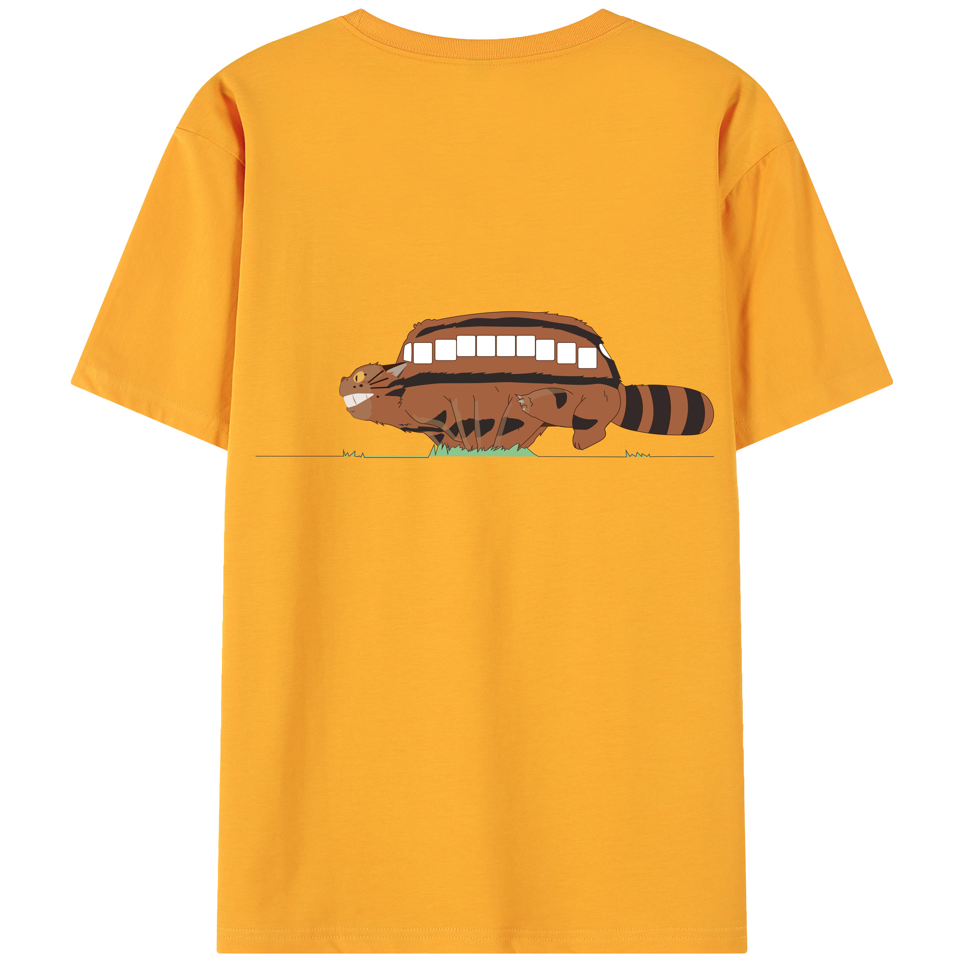 （画像用） となりのトトロ 草壁メイ 草壁サツキ My Neighbor Totoro Satsuki Kusakabe Mei Kusakabe 綿100％ メンズ半袖Tシャツ（バックプリント） 通気性
