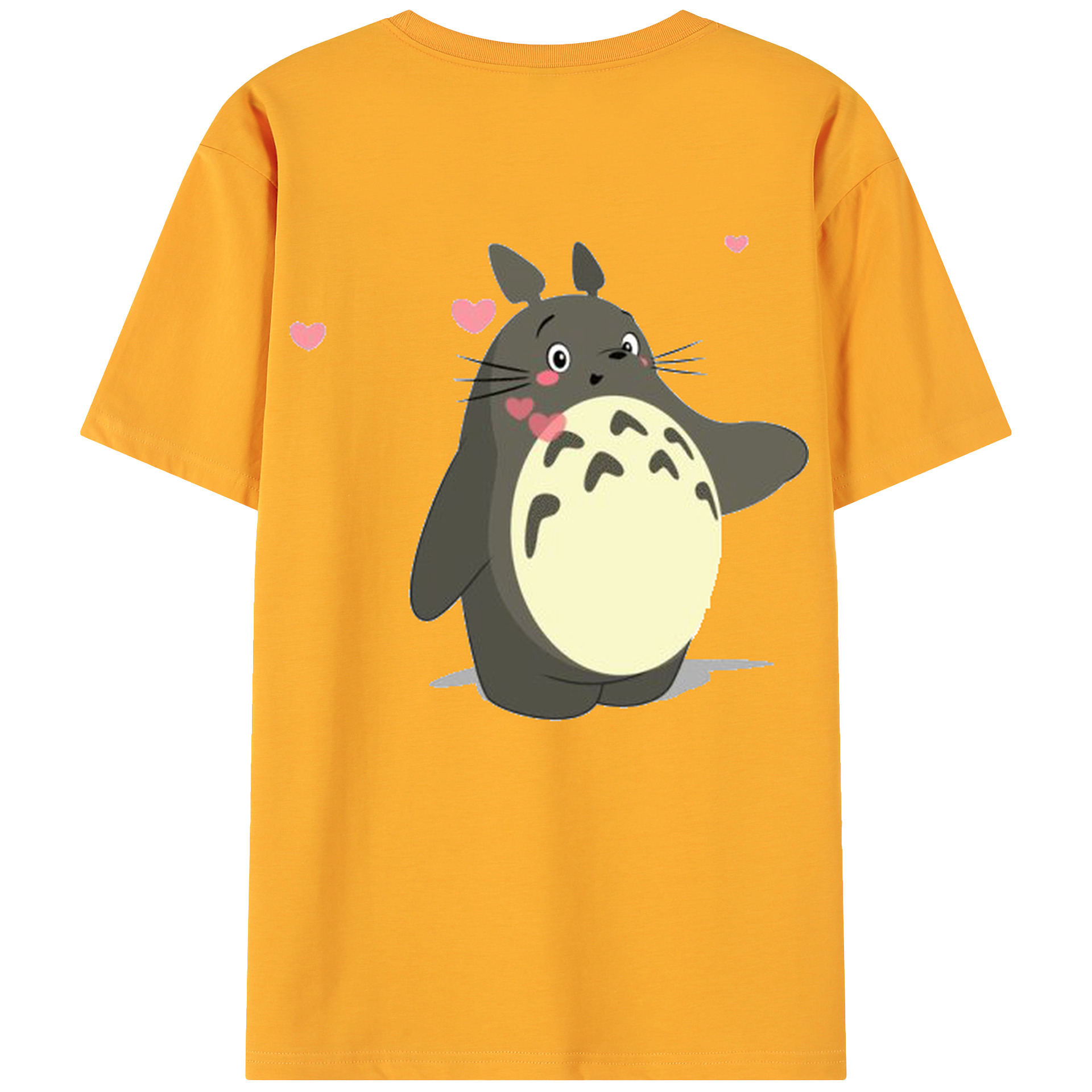（画像用） となりのトトロ 草壁メイ 草壁サツキ My Neighbor Totoro Satsuki Kusakabe Mei Kusakabe 綿100％ メンズ半袖Tシャツ（バックプリント） 通気性