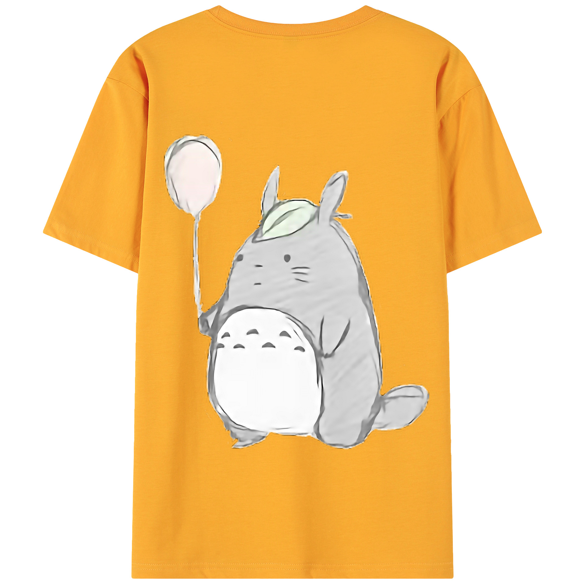 （画像用） となりのトトロ 草壁メイ 草壁サツキ My Neighbor Totoro Satsuki Kusakabe Mei Kusakabe 綿100％ メンズ半袖Tシャツ（バックプリント） 通気性
