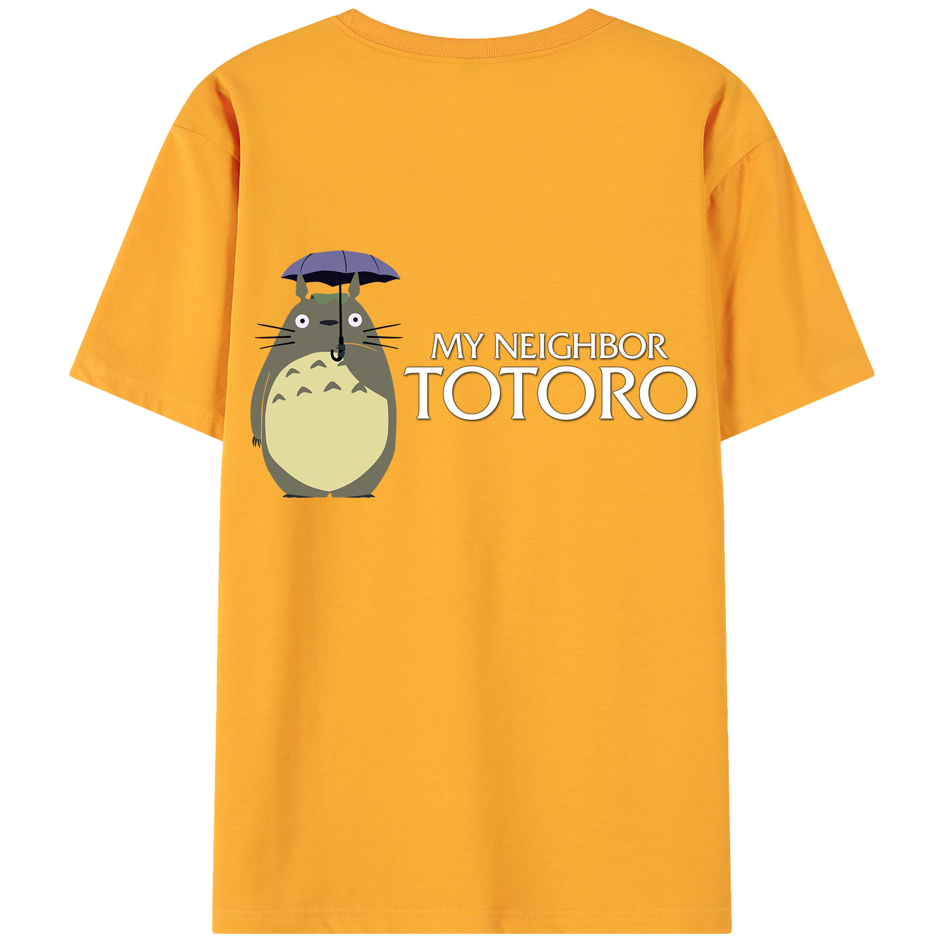 （画像用） となりのトトロ 草壁メイ 草壁サツキ My Neighbor Totoro Satsuki Kusakabe Mei Kusakabe 綿100％ メンズ半袖Tシャツ（バックプリント） 通気性