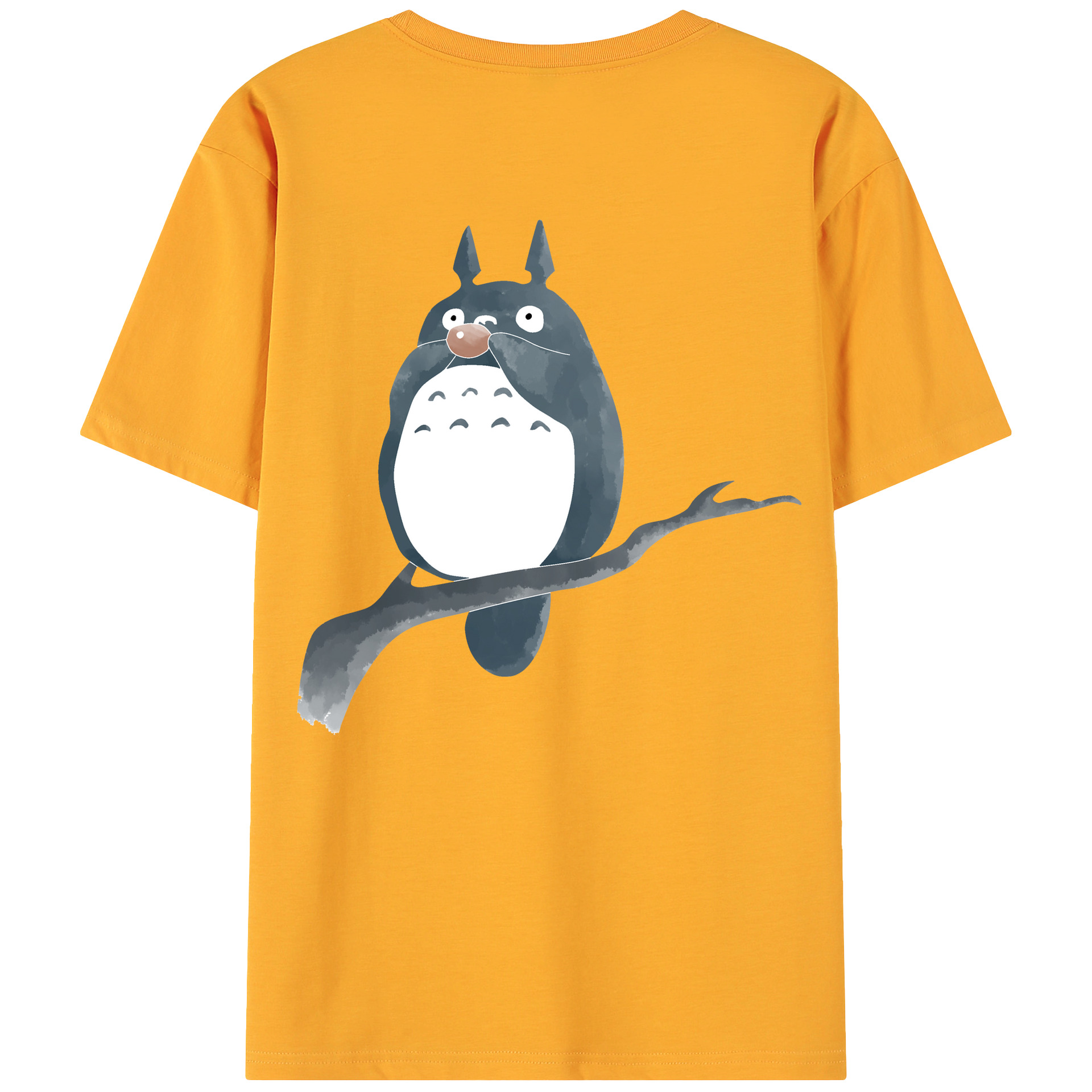 （画像用） となりのトトロ 草壁メイ 草壁サツキ My Neighbor Totoro Satsuki Kusakabe Mei Kusakabe 綿100％ メンズ半袖Tシャツ（バックプリント） 通気性