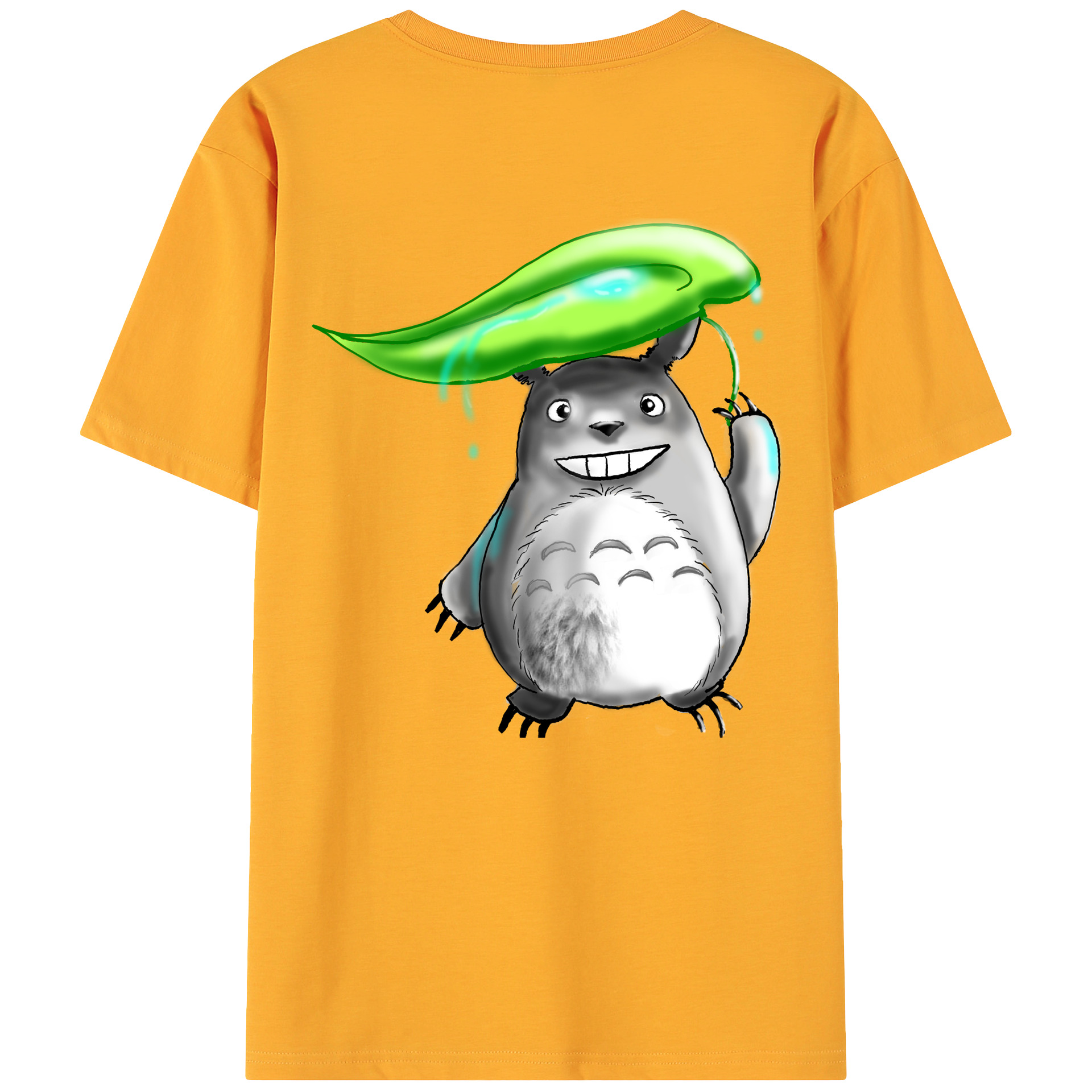 （画像用） となりのトトロ 草壁メイ 草壁サツキ My Neighbor Totoro Satsuki Kusakabe Mei Kusakabe 綿100％ メンズ半袖Tシャツ（バックプリント） 通気性