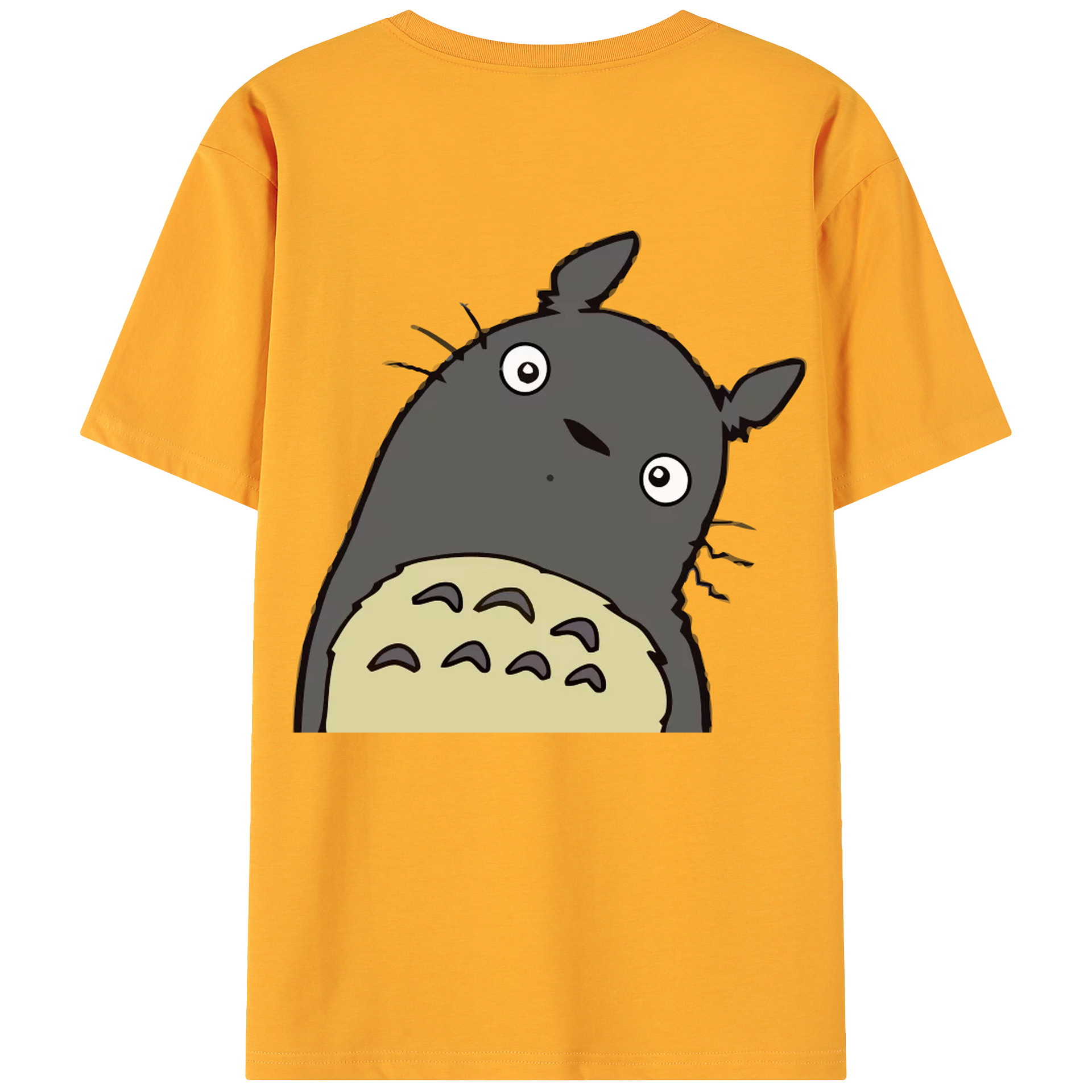 （画像用） となりのトトロ 草壁メイ 草壁サツキ My Neighbor Totoro Satsuki Kusakabe Mei Kusakabe 綿100％ メンズ半袖Tシャツ（バックプリント） 通気性