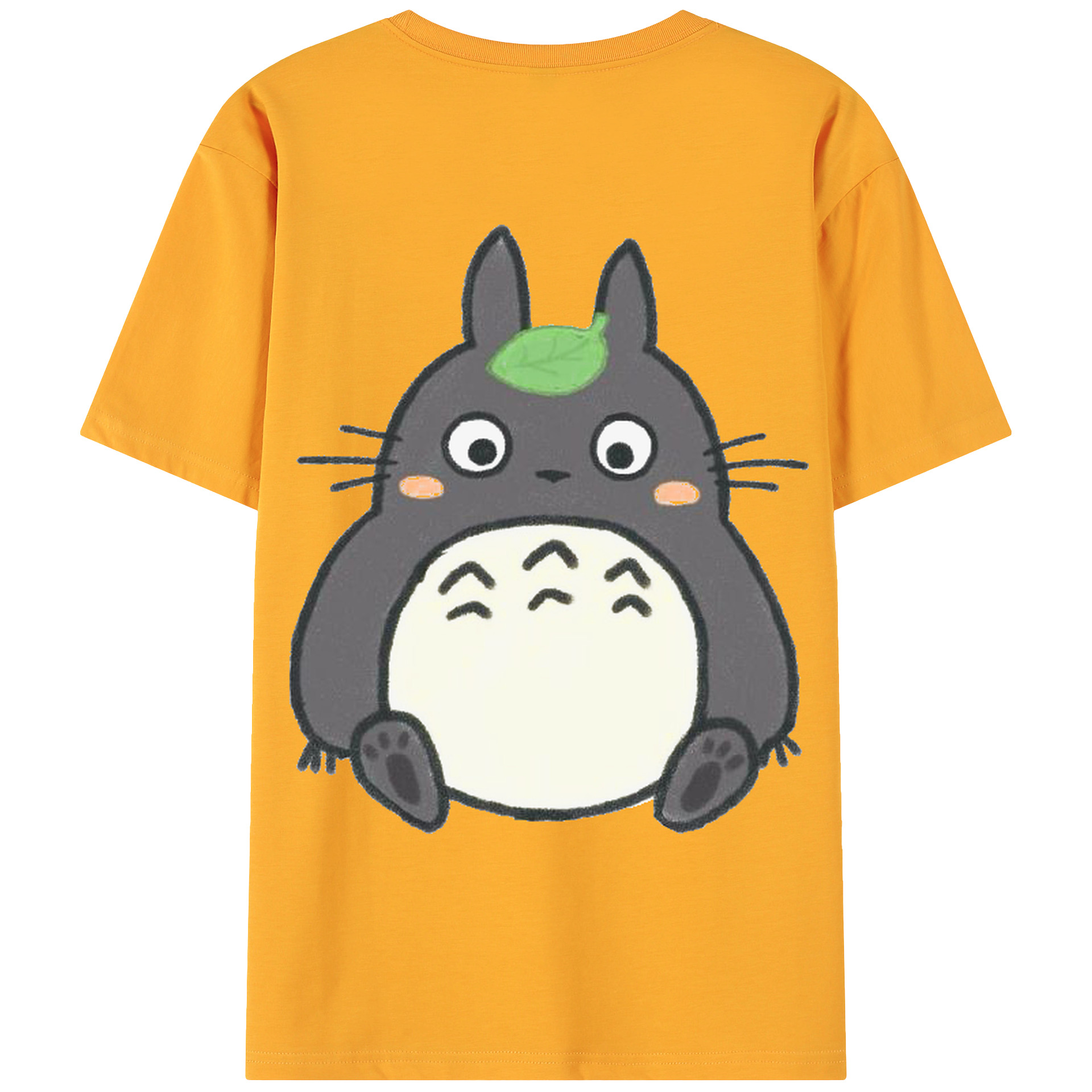 （画像用） となりのトトロ 草壁メイ 草壁サツキ My Neighbor Totoro Satsuki Kusakabe Mei Kusakabe 綿100％ メンズ半袖Tシャツ（バックプリント） 通気性