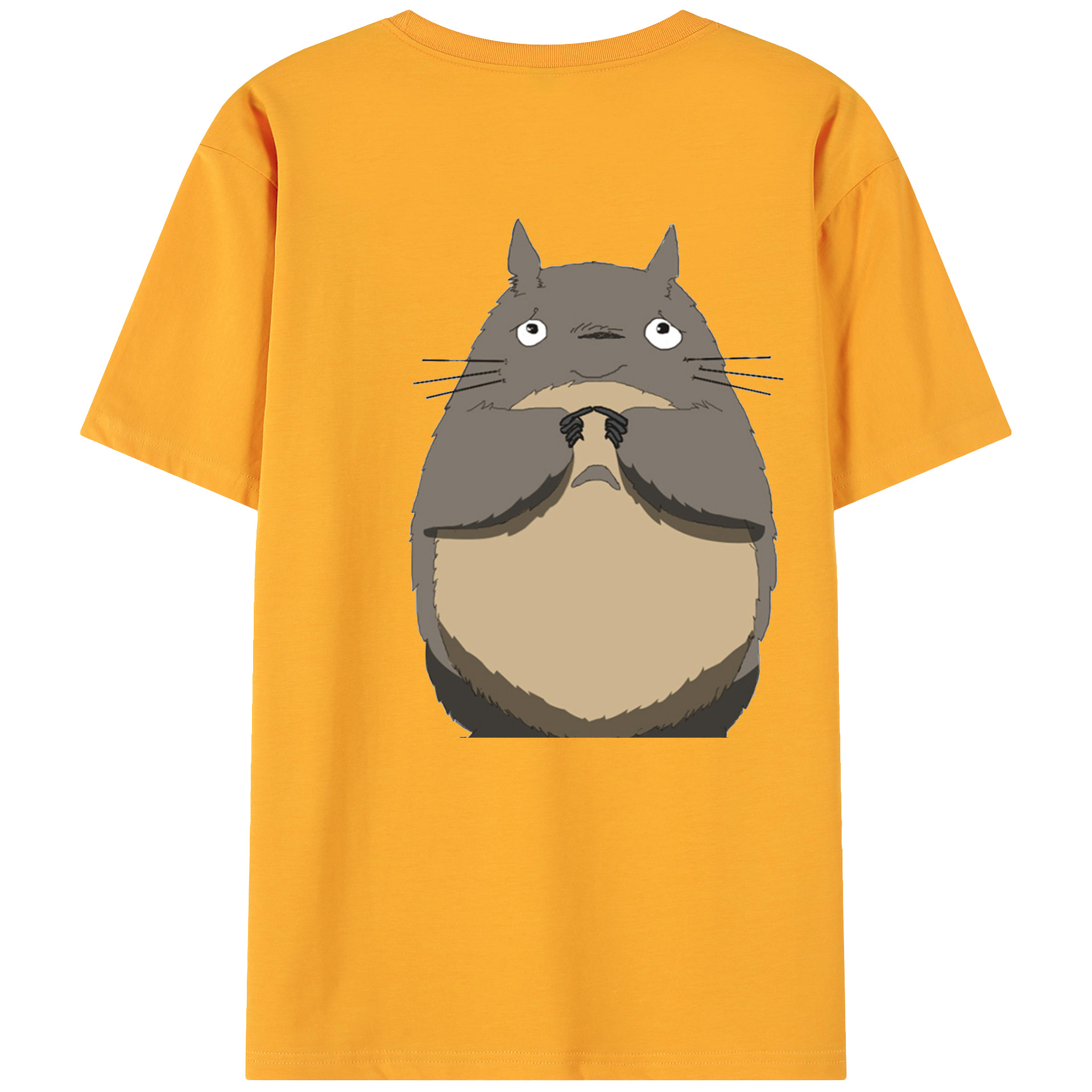 （画像用） となりのトトロ 草壁メイ 草壁サツキ My Neighbor Totoro Satsuki Kusakabe Mei Kusakabe 綿100％ メンズ半袖Tシャツ（バックプリント） 通気性