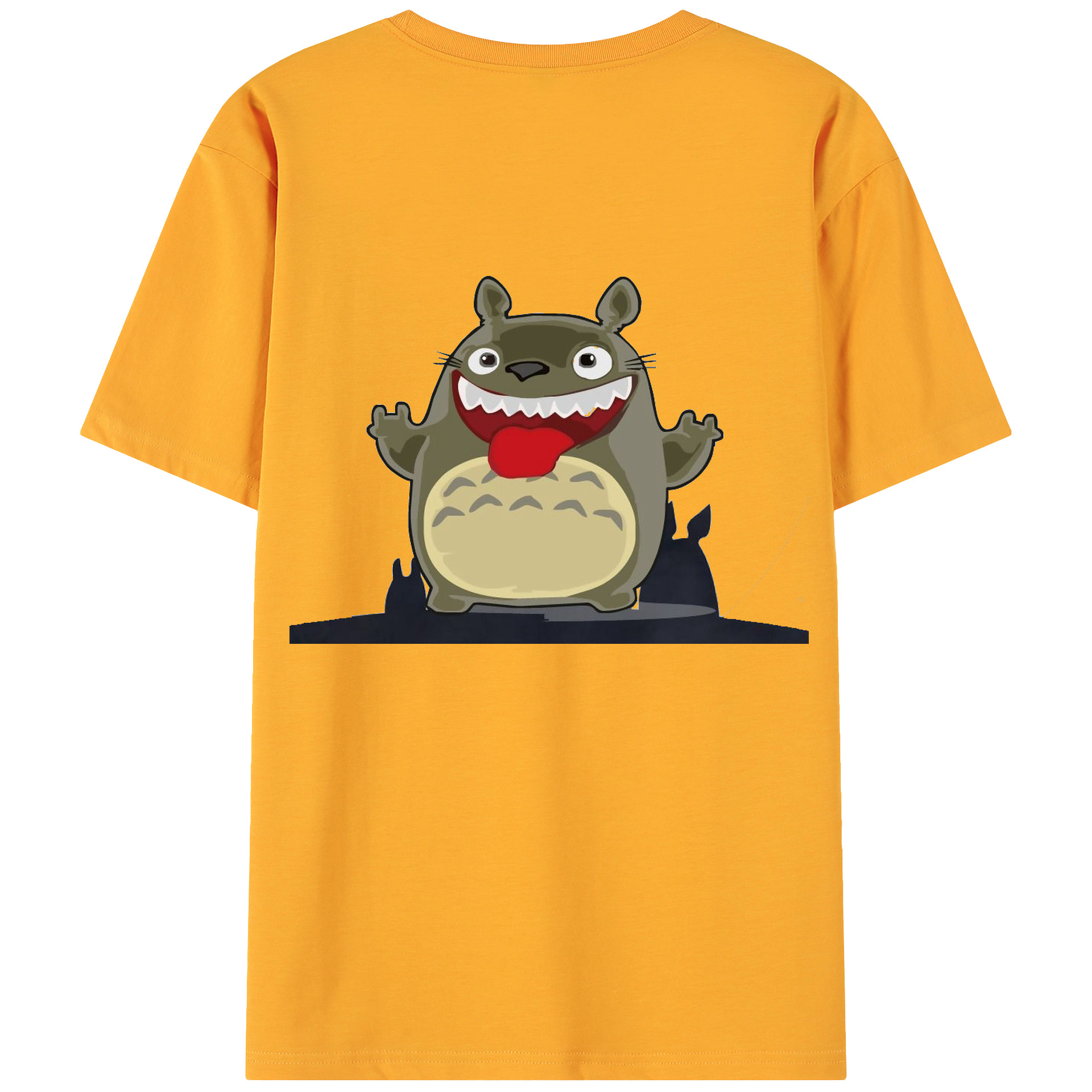 （画像用） となりのトトロ 草壁メイ 草壁サツキ My Neighbor Totoro Satsuki Kusakabe Mei Kusakabe 綿100％ メンズ半袖Tシャツ（バックプリント） 通気性