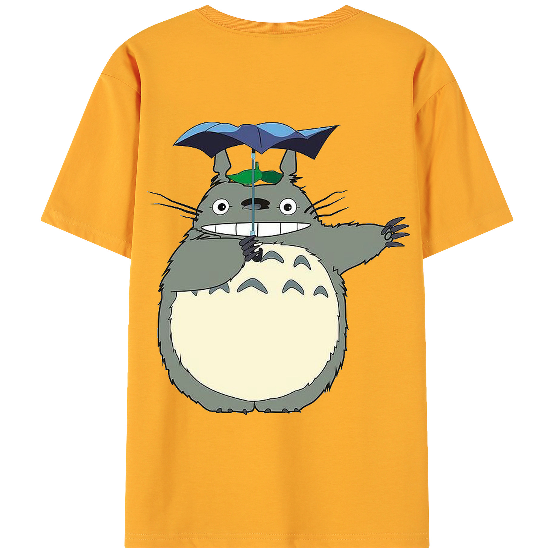 （画像用） となりのトトロ 草壁メイ 草壁サツキ My Neighbor Totoro Satsuki Kusakabe Mei Kusakabe 綿100％ メンズ半袖Tシャツ（バックプリント） 通気性
