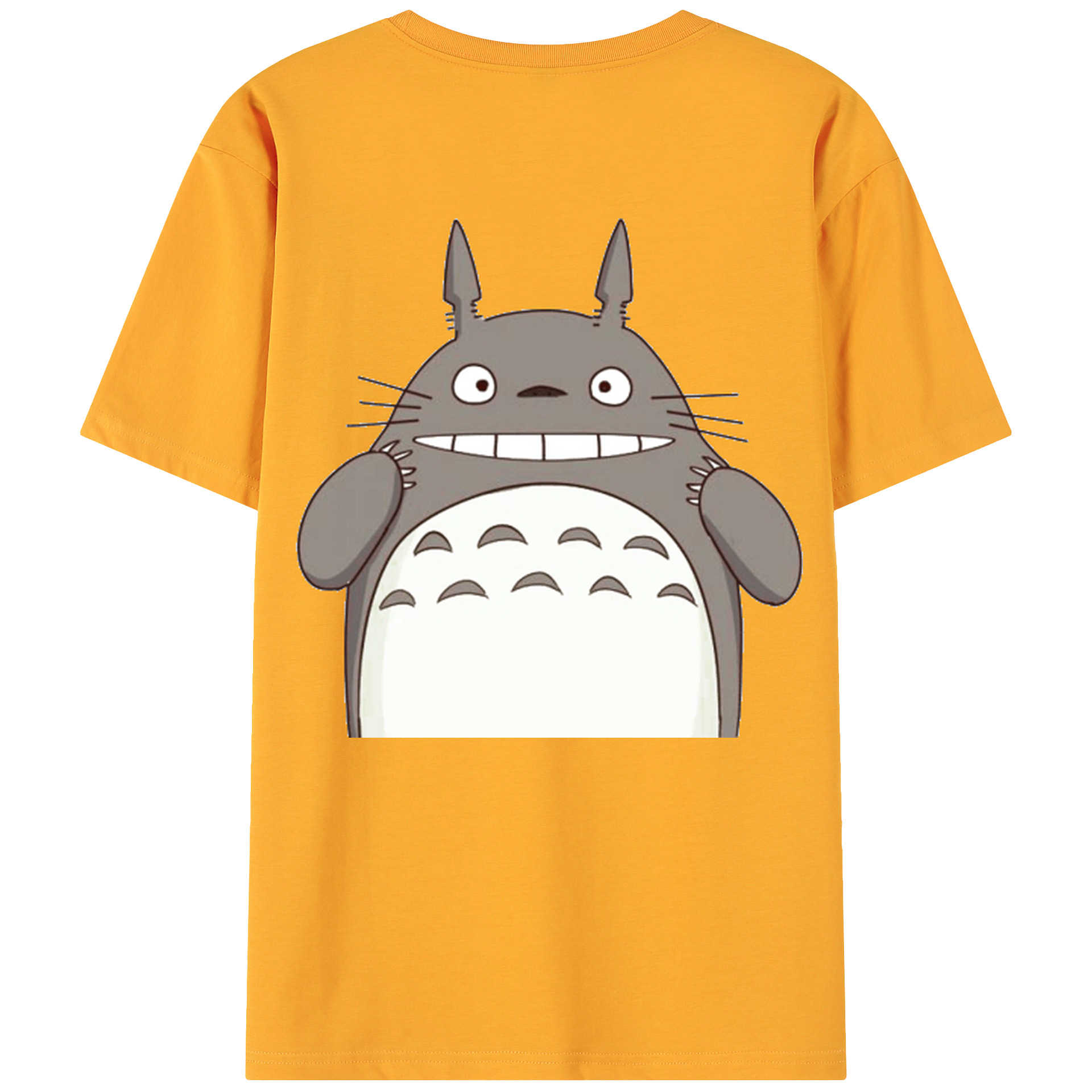 （画像用） となりのトトロ 草壁メイ 草壁サツキ My Neighbor Totoro Satsuki Kusakabe Mei Kusakabe 綿100％ メンズ半袖Tシャツ（バックプリント） 通気性