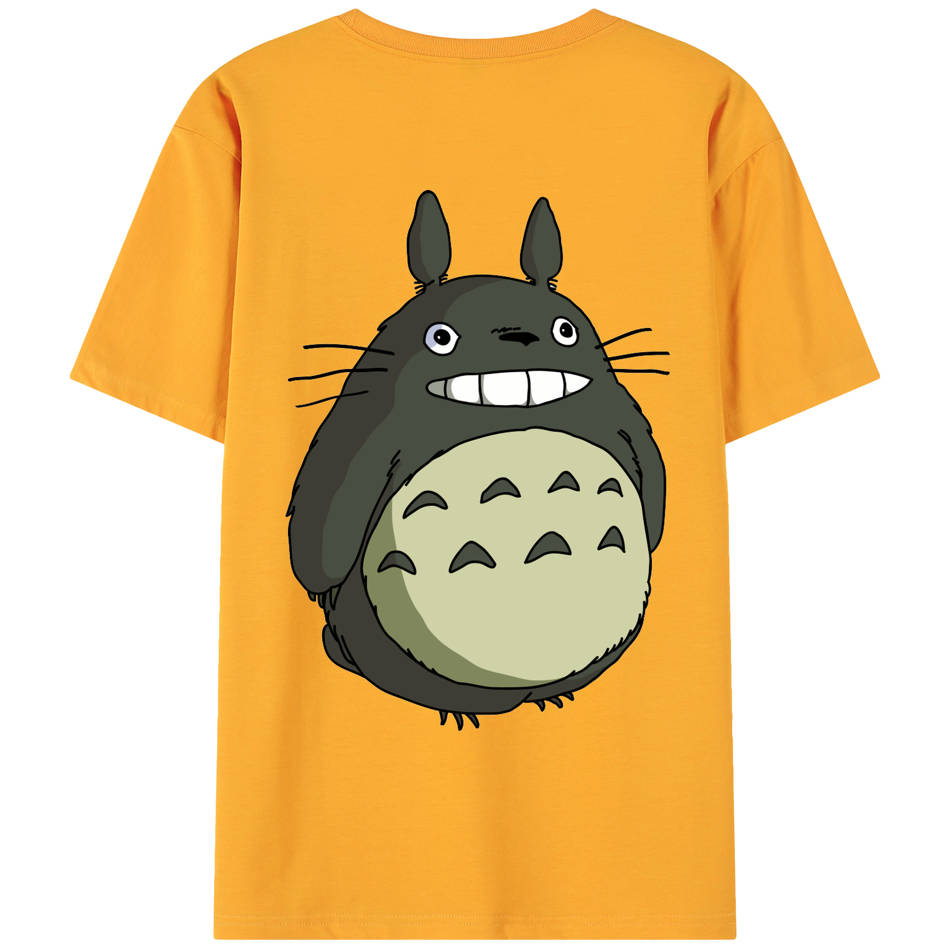 （画像用） となりのトトロ 草壁メイ 草壁サツキ My Neighbor Totoro Satsuki Kusakabe Mei Kusakabe 綿100％ メンズ半袖Tシャツ（バックプリント） 通気性