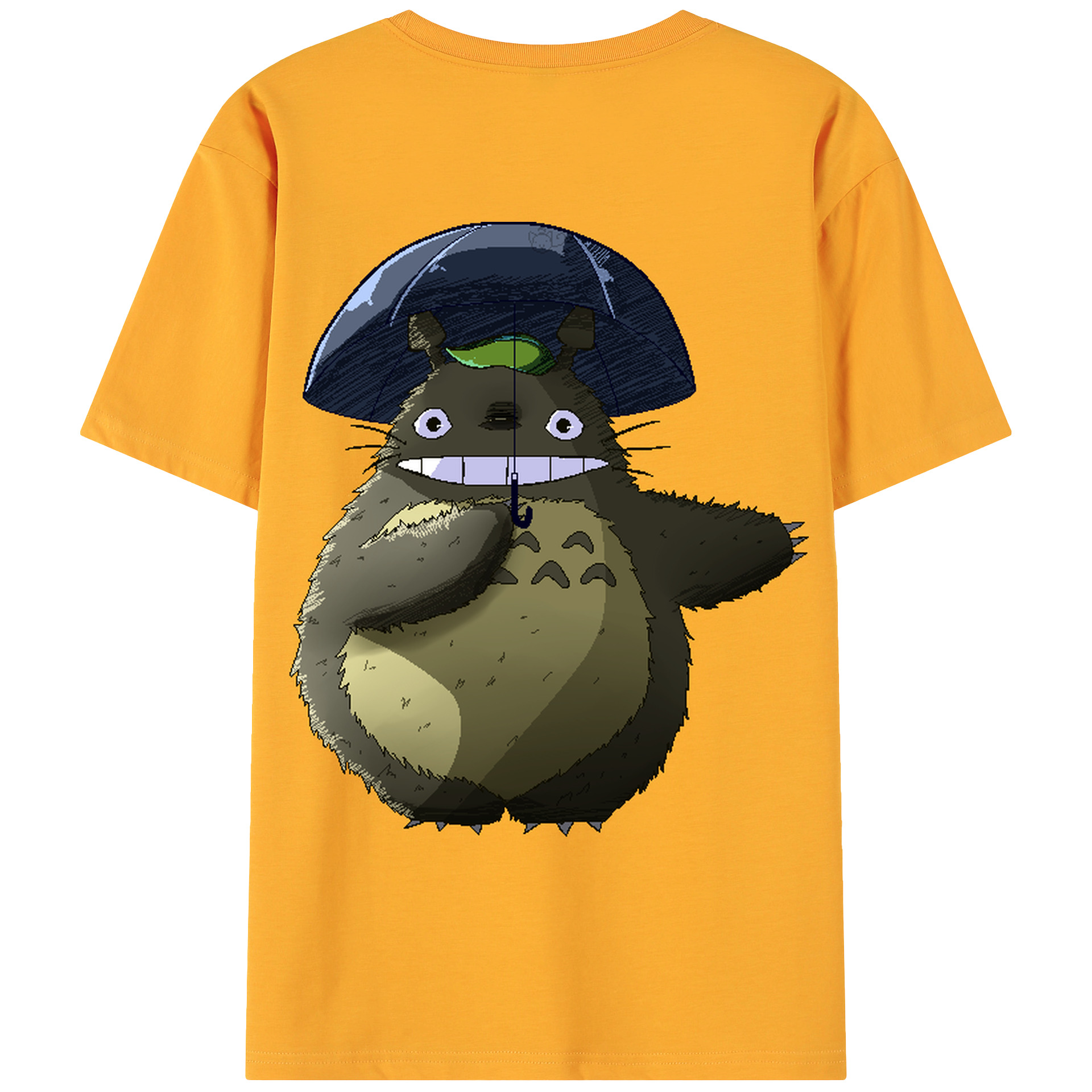 （画像用） となりのトトロ 草壁メイ 草壁サツキ My Neighbor Totoro Satsuki Kusakabe Mei Kusakabe 綿100％ メンズ半袖Tシャツ（バックプリント） 通気性