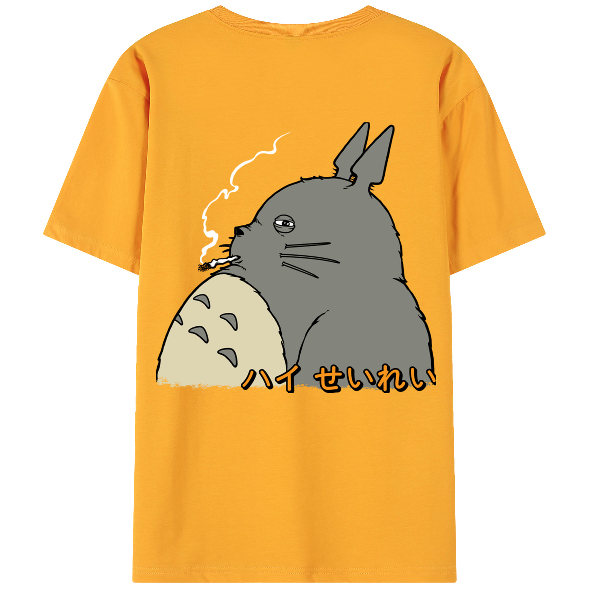 （画像用） となりのトトロ 草壁メイ 草壁サツキ My Neighbor Totoro Satsuki Kusakabe Mei Kusakabe 綿100％ メンズ半袖Tシャツ（バックプリント） 通気性