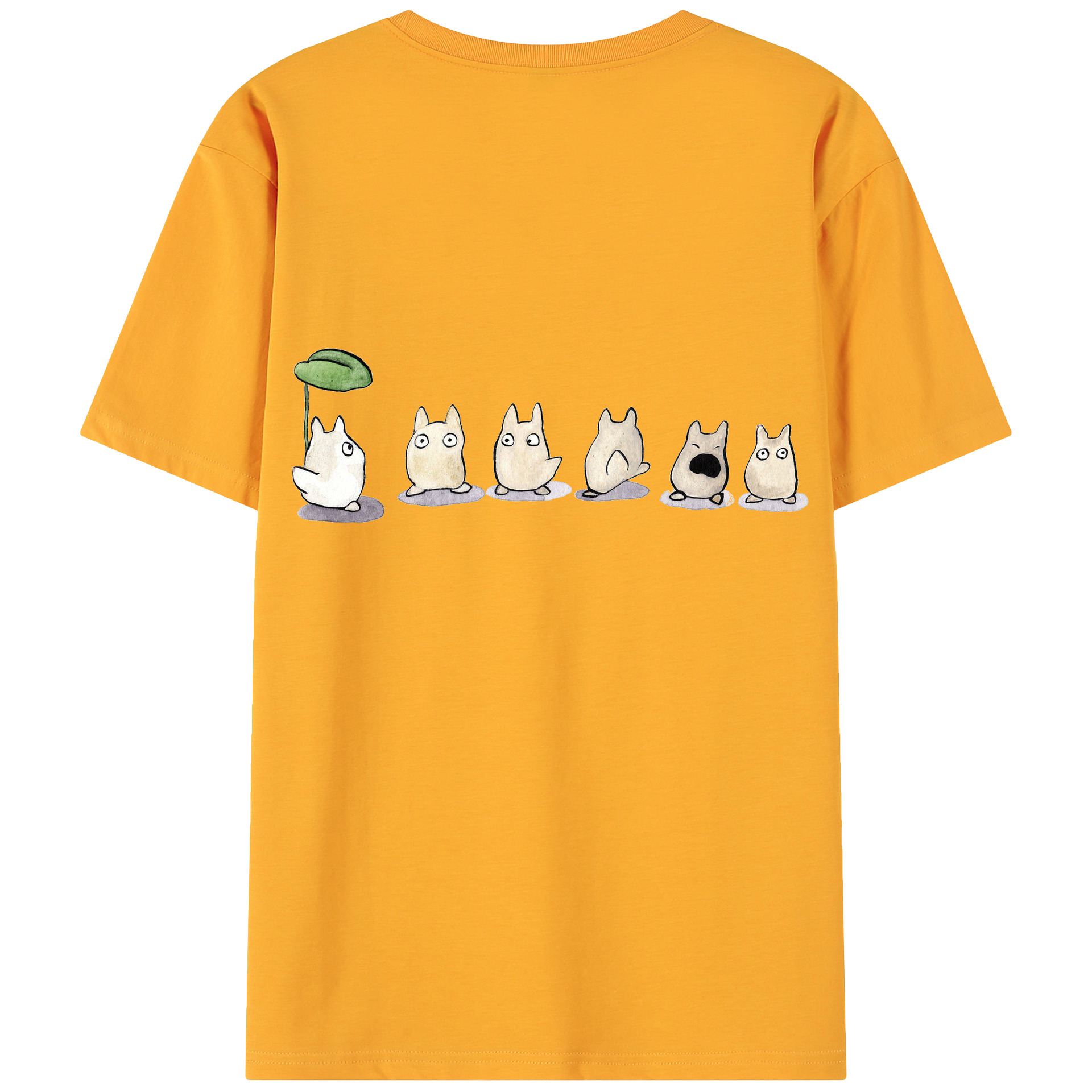 （画像用） となりのトトロ 草壁メイ 草壁サツキ My Neighbor Totoro Satsuki Kusakabe Mei Kusakabe 綿100％ メンズ半袖Tシャツ（バックプリント） 通気性