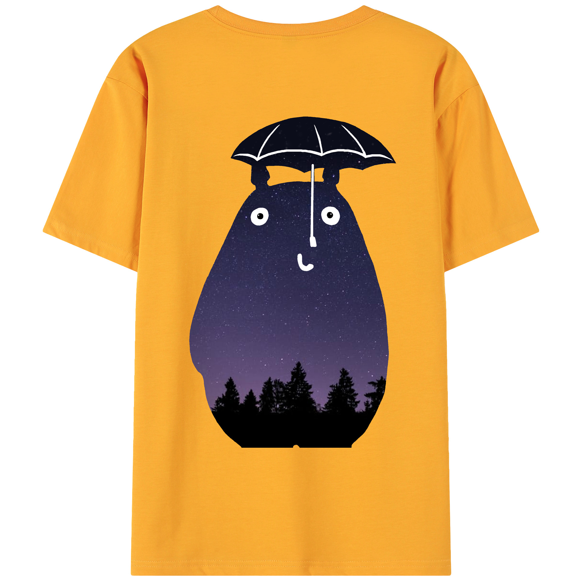 （画像用） となりのトトロ 草壁メイ 草壁サツキ My Neighbor Totoro Satsuki Kusakabe Mei Kusakabe 綿100％ メンズ半袖Tシャツ（バックプリント） 通気性