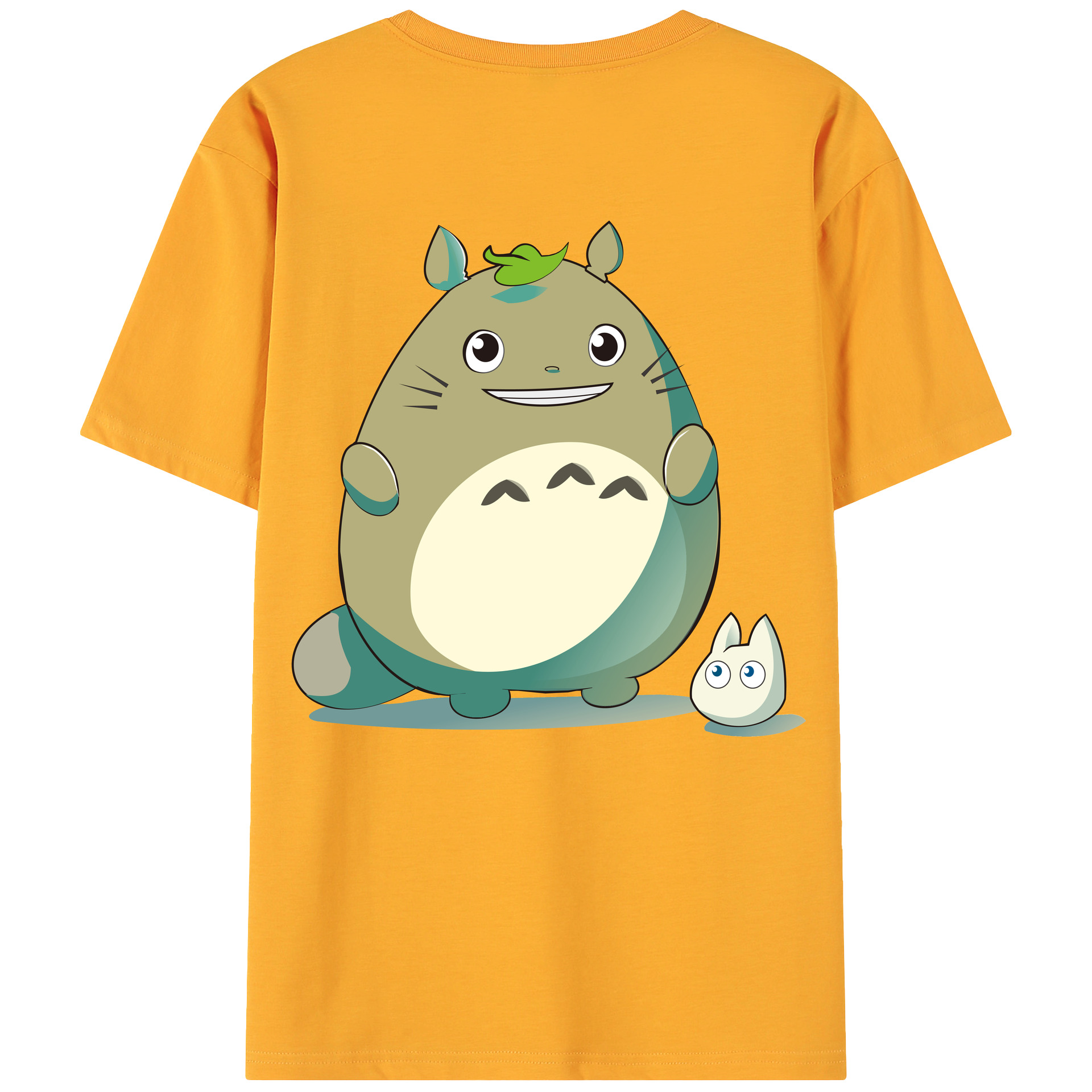 （画像用） となりのトトロ 草壁メイ 草壁サツキ My Neighbor Totoro Satsuki Kusakabe Mei Kusakabe 綿100％ メンズ半袖Tシャツ（バックプリント） 通気性